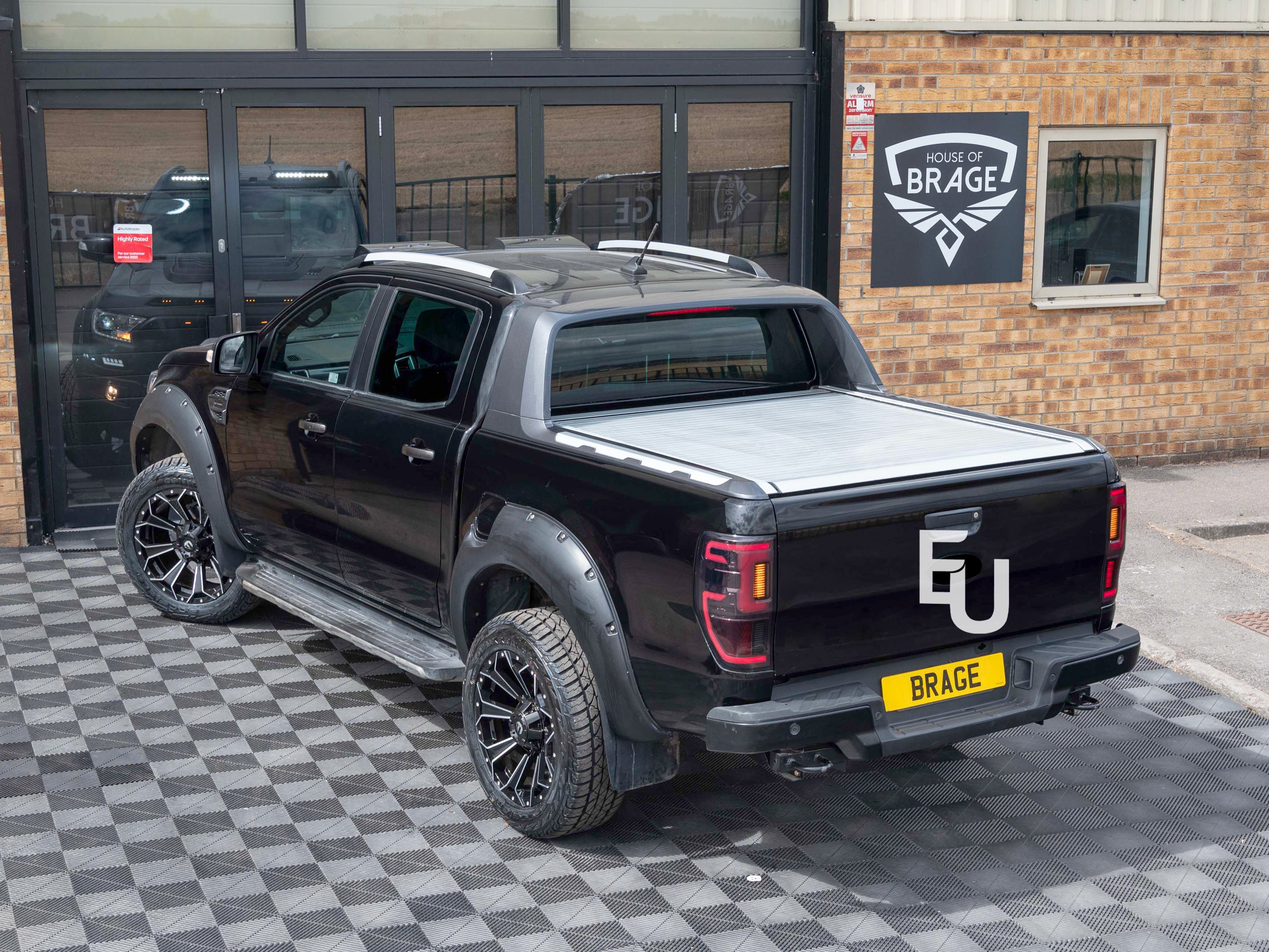 MATTE BLACK WHEEL ARCH FENDER FLARE FOR FORD RANGER T8 2019-22 WILDTRAK XL XLT