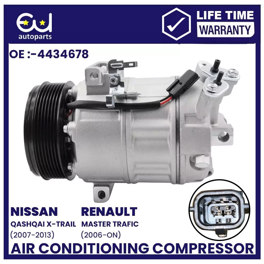 AIR CON AC COMPRESSOR FOR OPEL VAUXHALL VIVARO MOVANO NISSAN RENAULT TRAFIC MK2