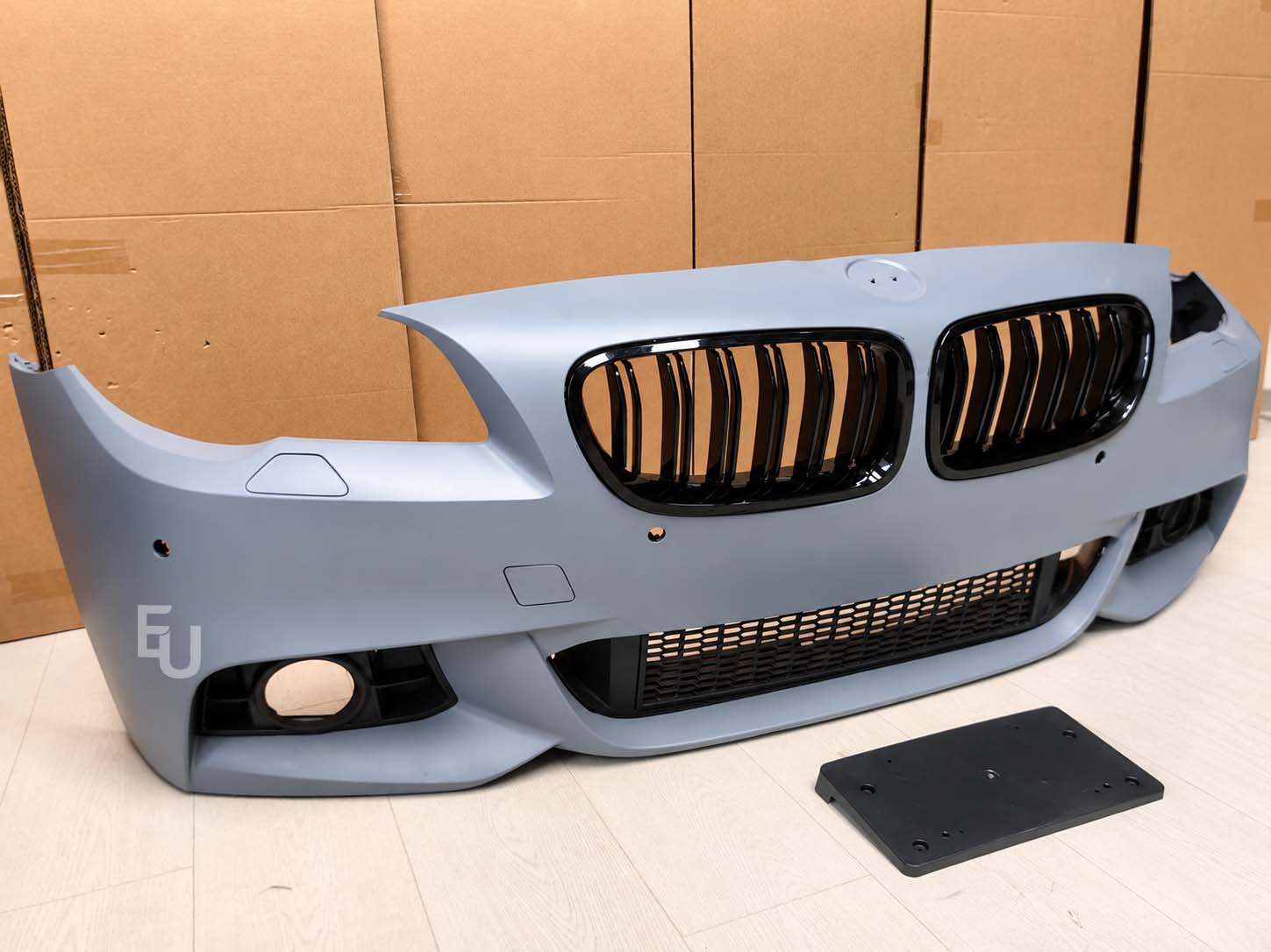 FRONT BUMPER FOR BMW 5 SERIES F10 F11 M-SPORT 2013-17 PRIMED PDC & WASHER HOLES