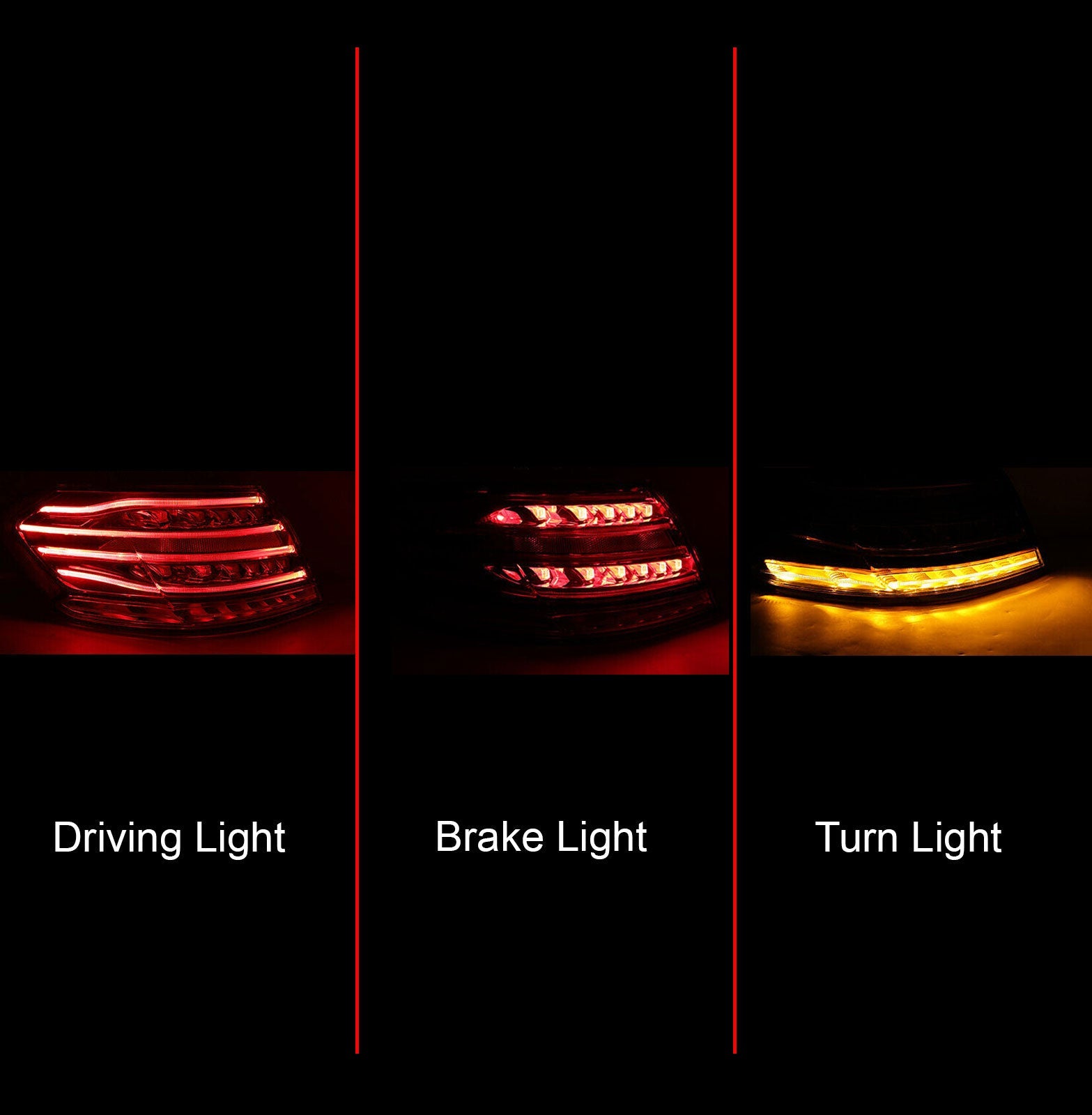 Left Side Outer Rear Tail Light Brake Lamp For Mercedes E-Class W212 2013-2016