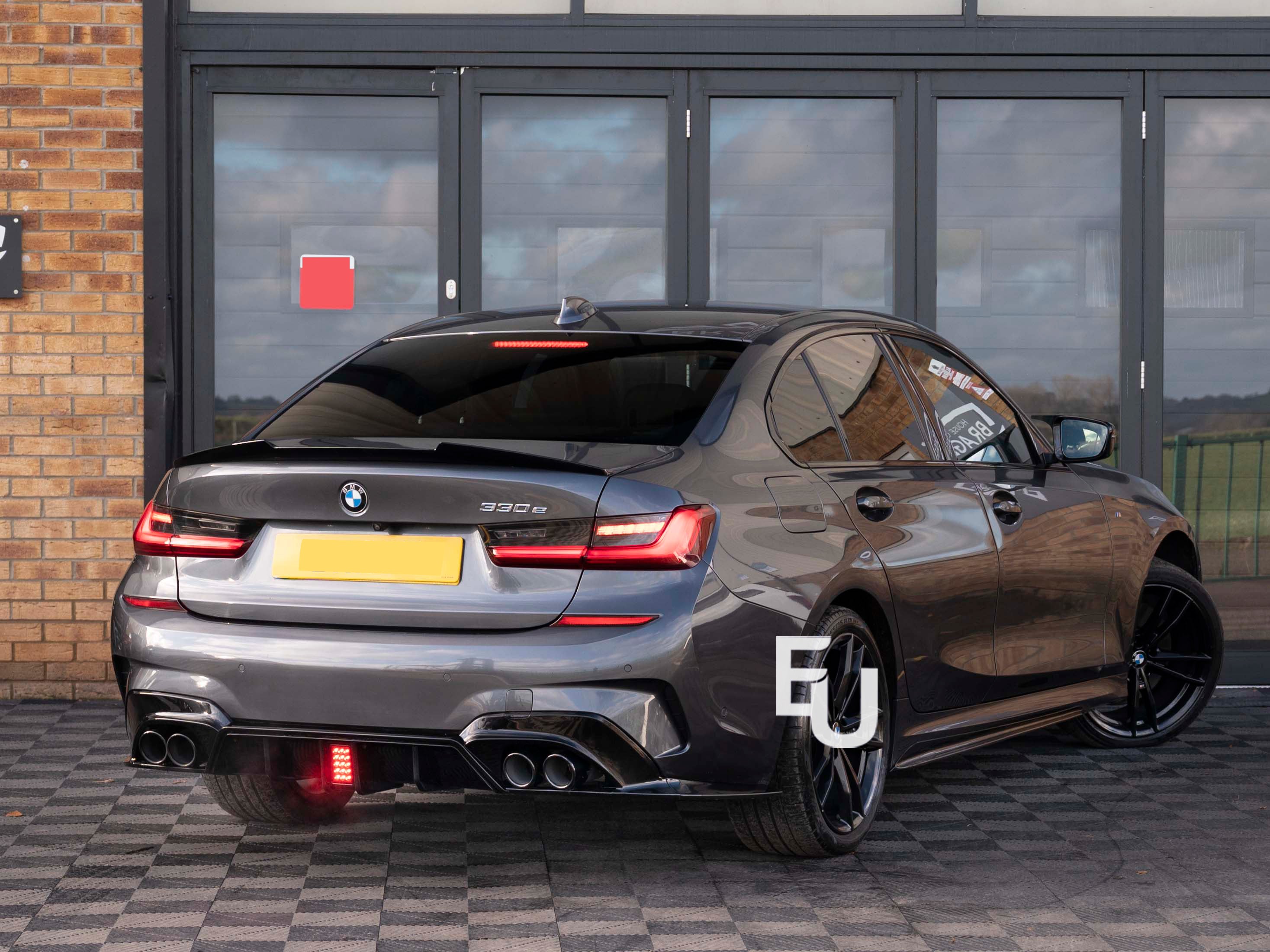 FOR BMW 3 SERIES G20 G21 SIDE SKIRT EXTENSION LIP BLADE MP STYLE GLOSS BLACK 18+