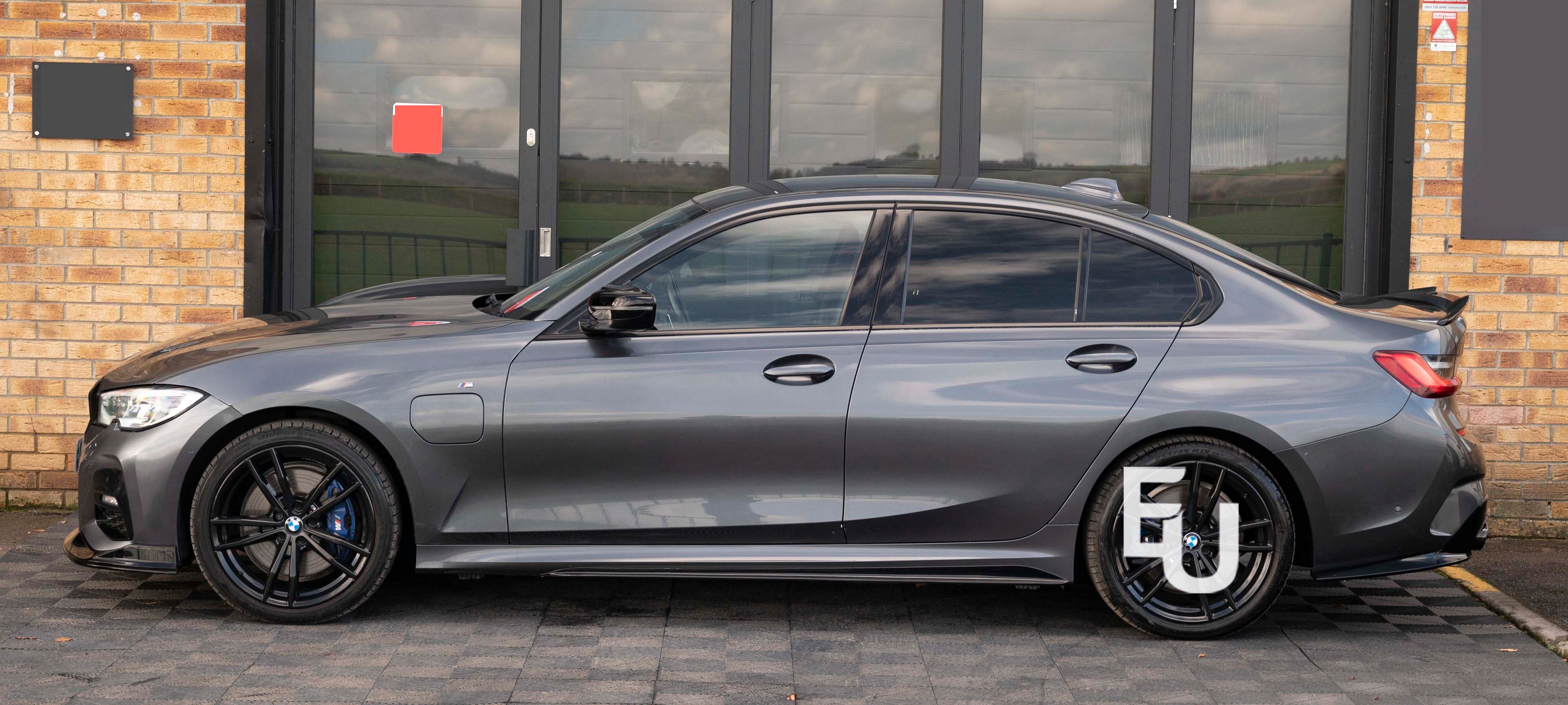 FOR BMW 3 SERIES G20 G21 SIDE SKIRT EXTENSION LIP BLADE MP STYLE GLOSS BLACK 18+