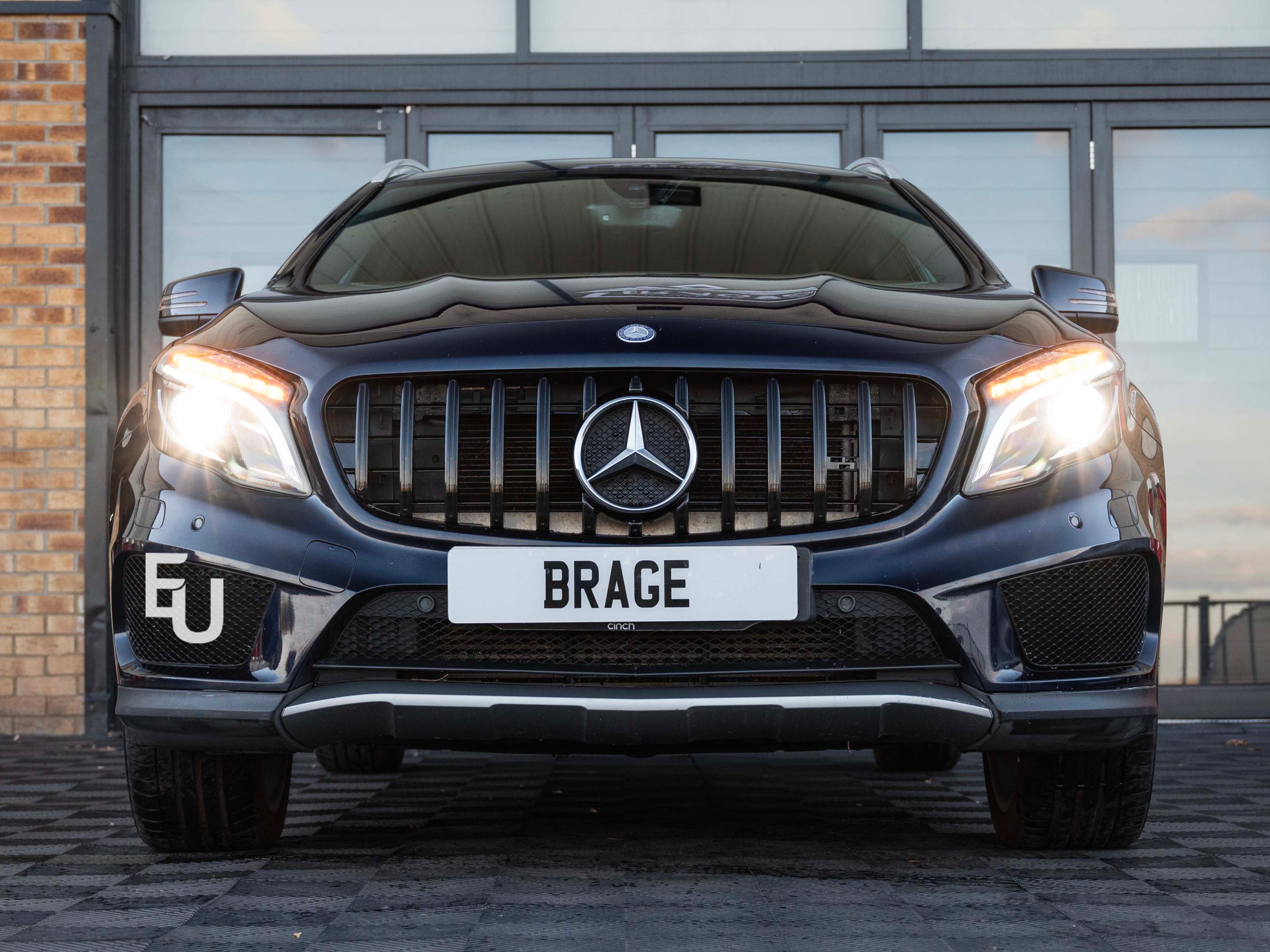 FOR MERCEDES X156 W156 GLA CLASS AMG PANAMERICANA GT GTR STYLE GRILLE BLK 13-16