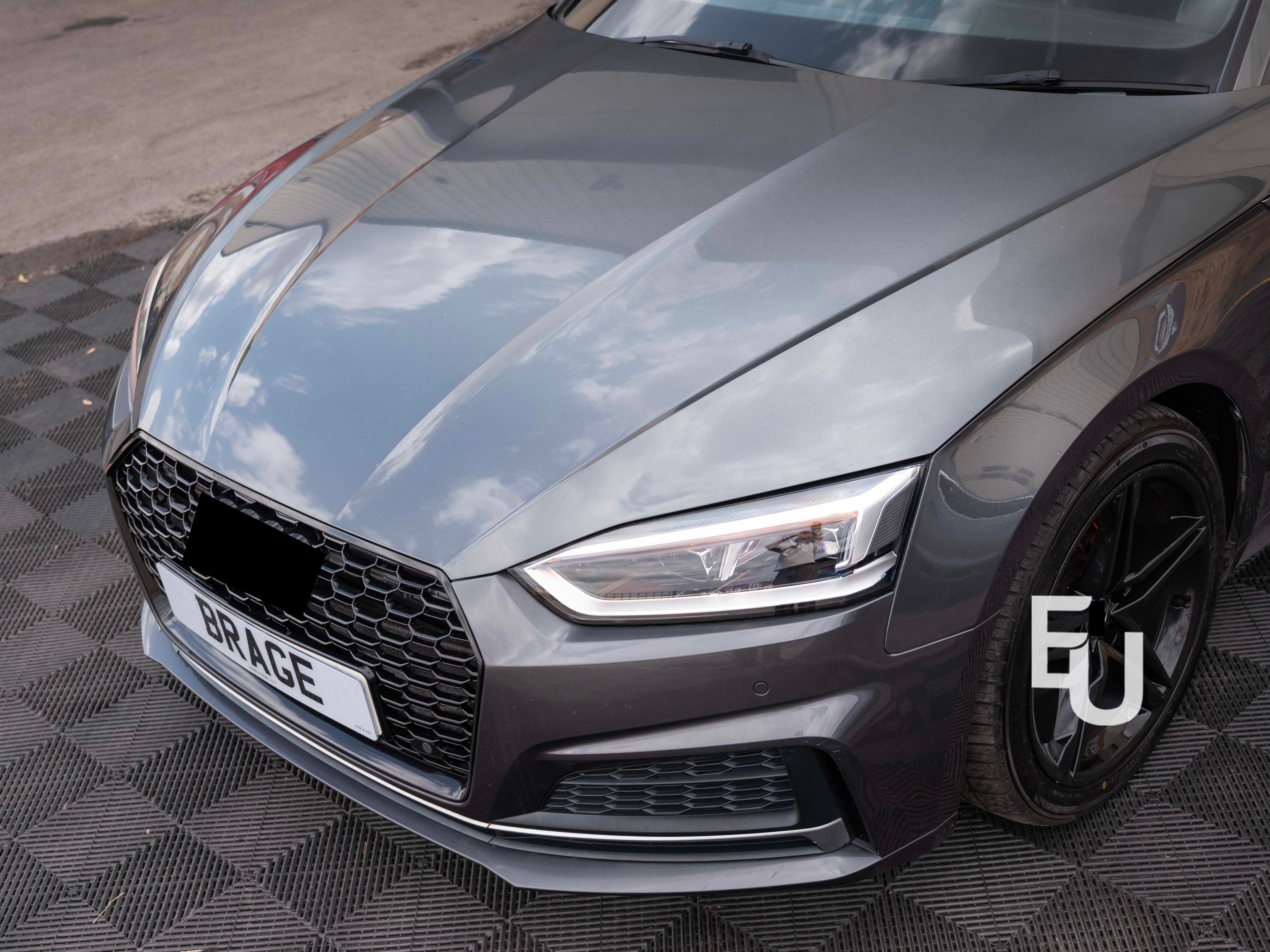 RS5 STYLE GLOSS HONEYCOMB RADIATOR BUMPER GRILLE GRILL FOR AUDI A5 S5 B9 2016-19