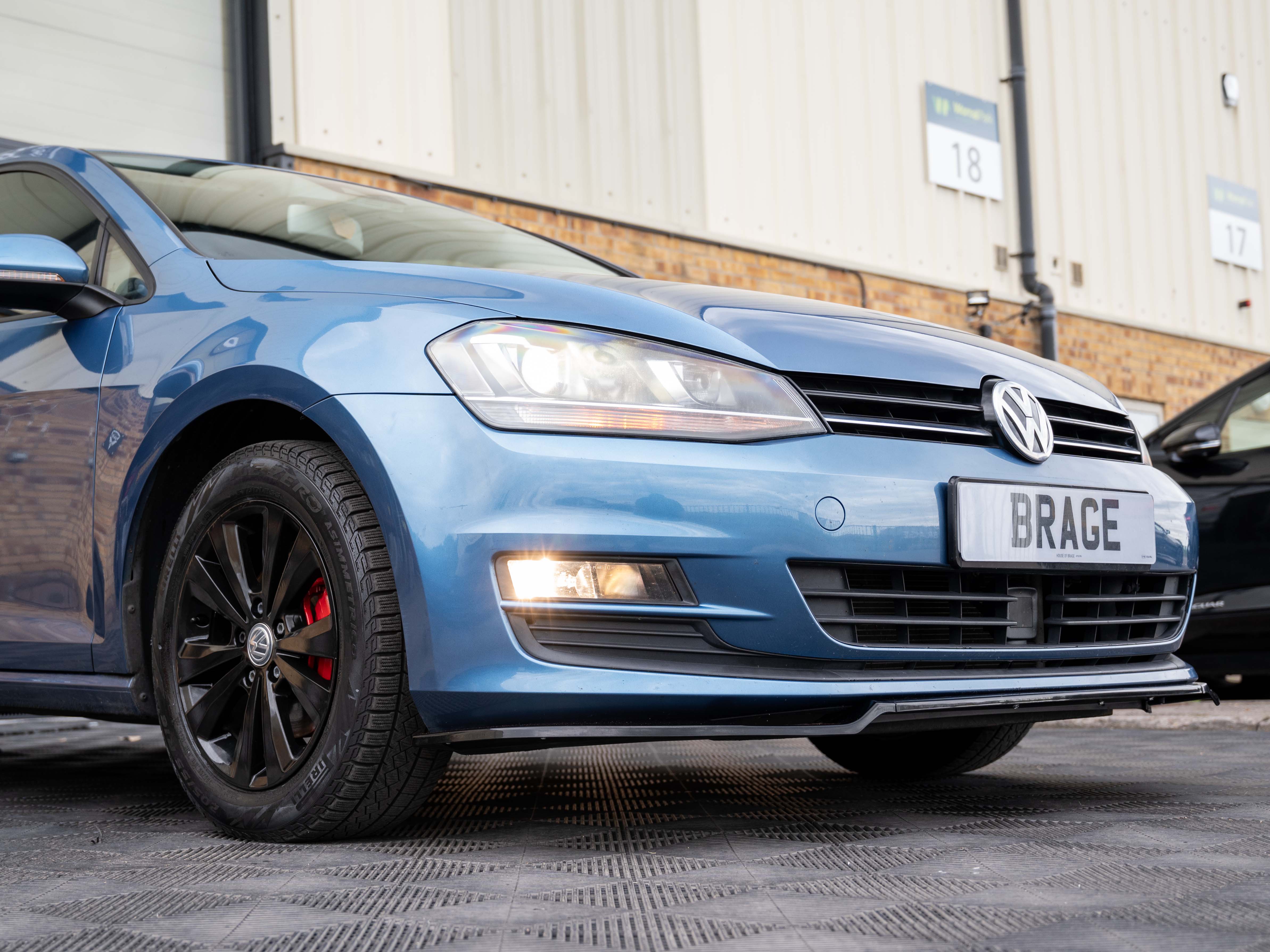 FOR VW Golf MK7 MK7.5 R GTD GTI TSI TDI FRONT SPLITTER SPOILER LIP GLOSS 13-20