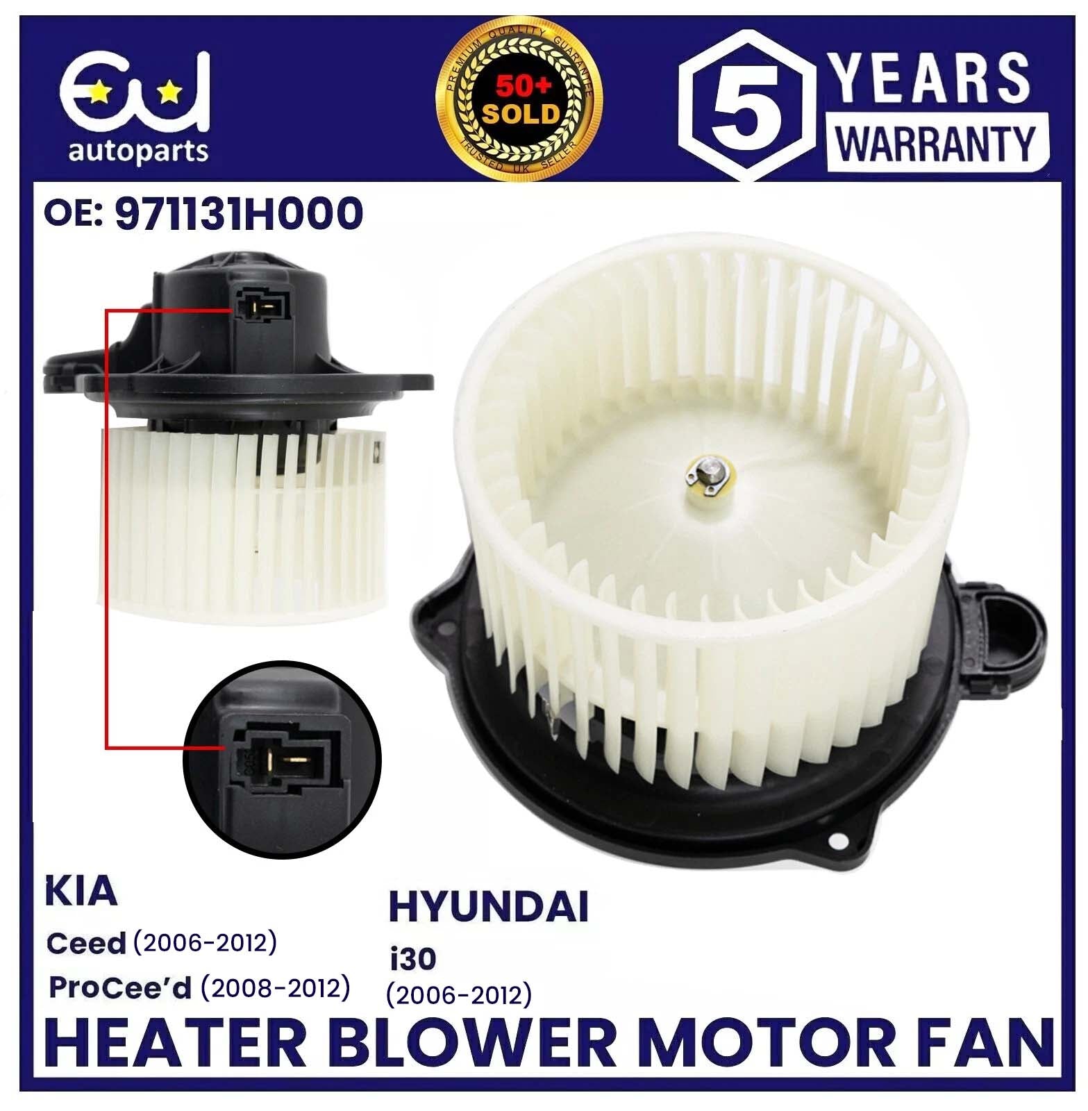 FOR KIA CEED MK1 HYUNDAI I30 MK1 AIR CON HEATER BLOWER FAN MOTOR 2006-2012