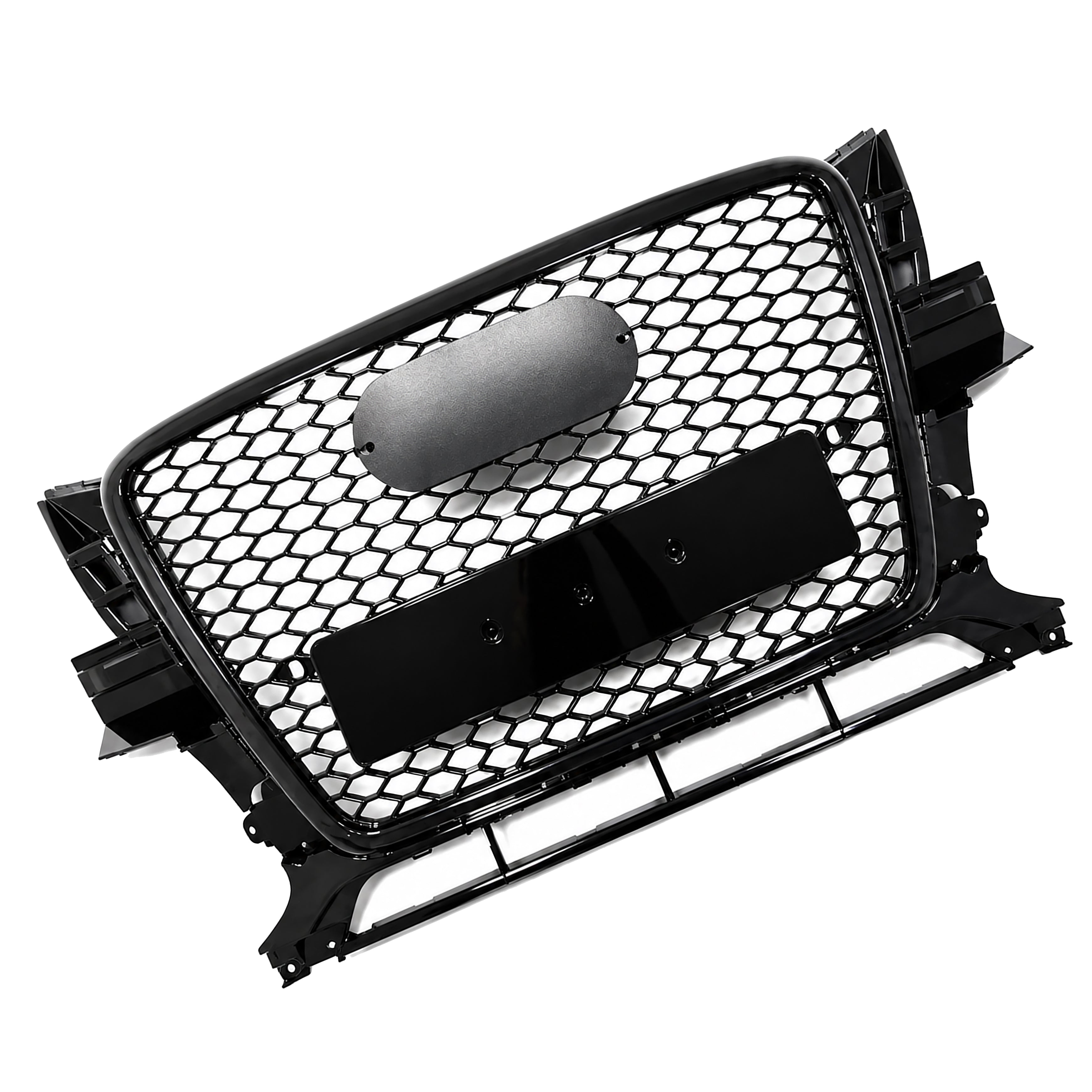 GLOSS BLACK RS STYLE HONEYCOMB FRONT MAIN GRILLE GRILL FOR AUDI Q5 2008-2012