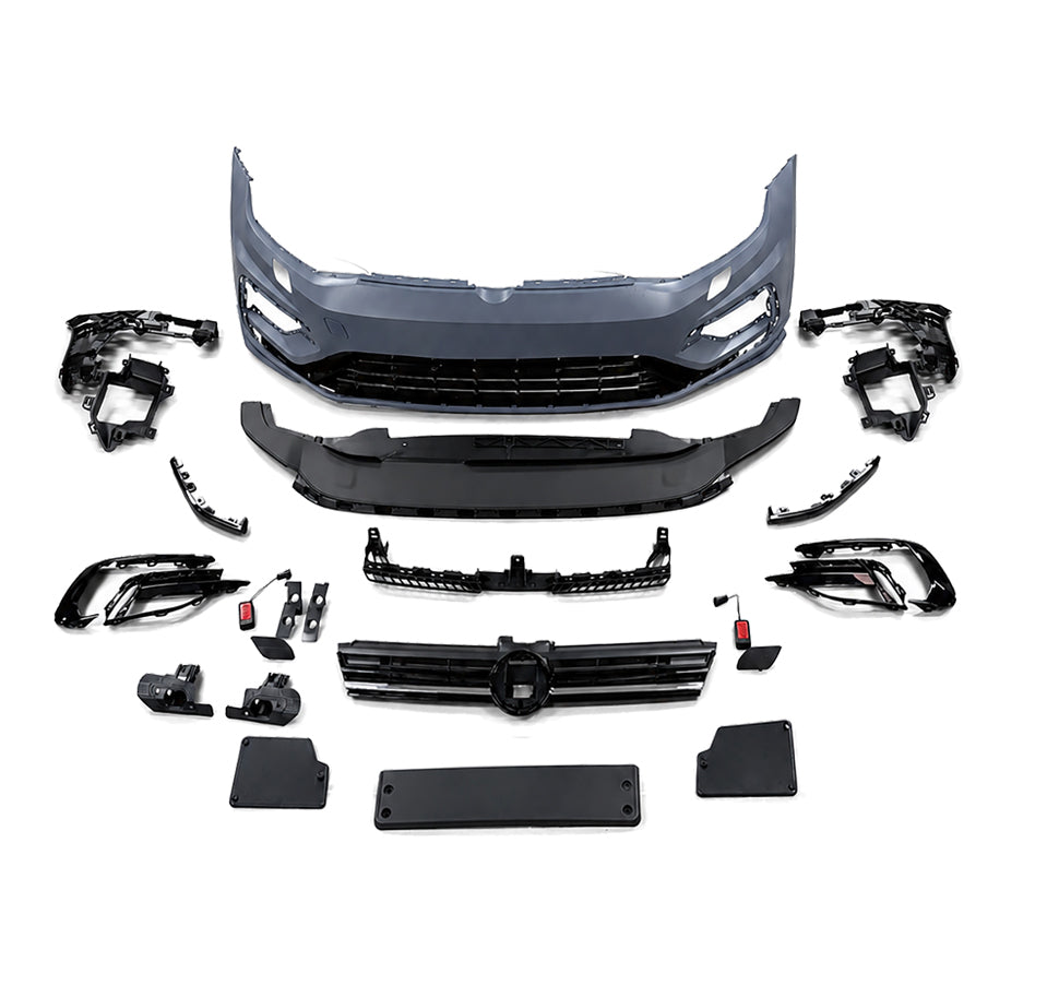 FRONT BUMPER BODY KIT MK7.5 GOLF R LOOK PRIMED FOR VW GOLF MK7 2013-2016