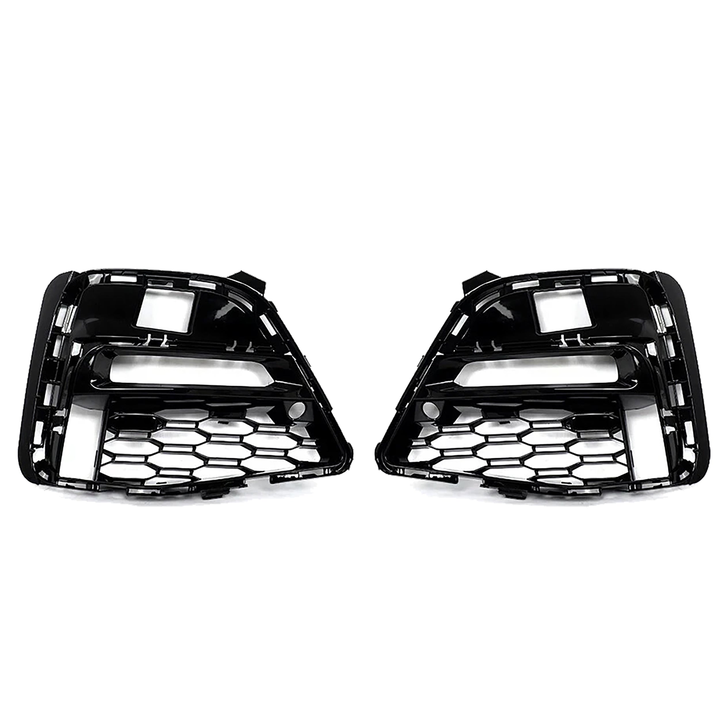 PAIR FOR BMW 3 SERIES G20 G21 M SPORT GLOSS BLACK FRONT FOG LIGHT GRILLE COVER