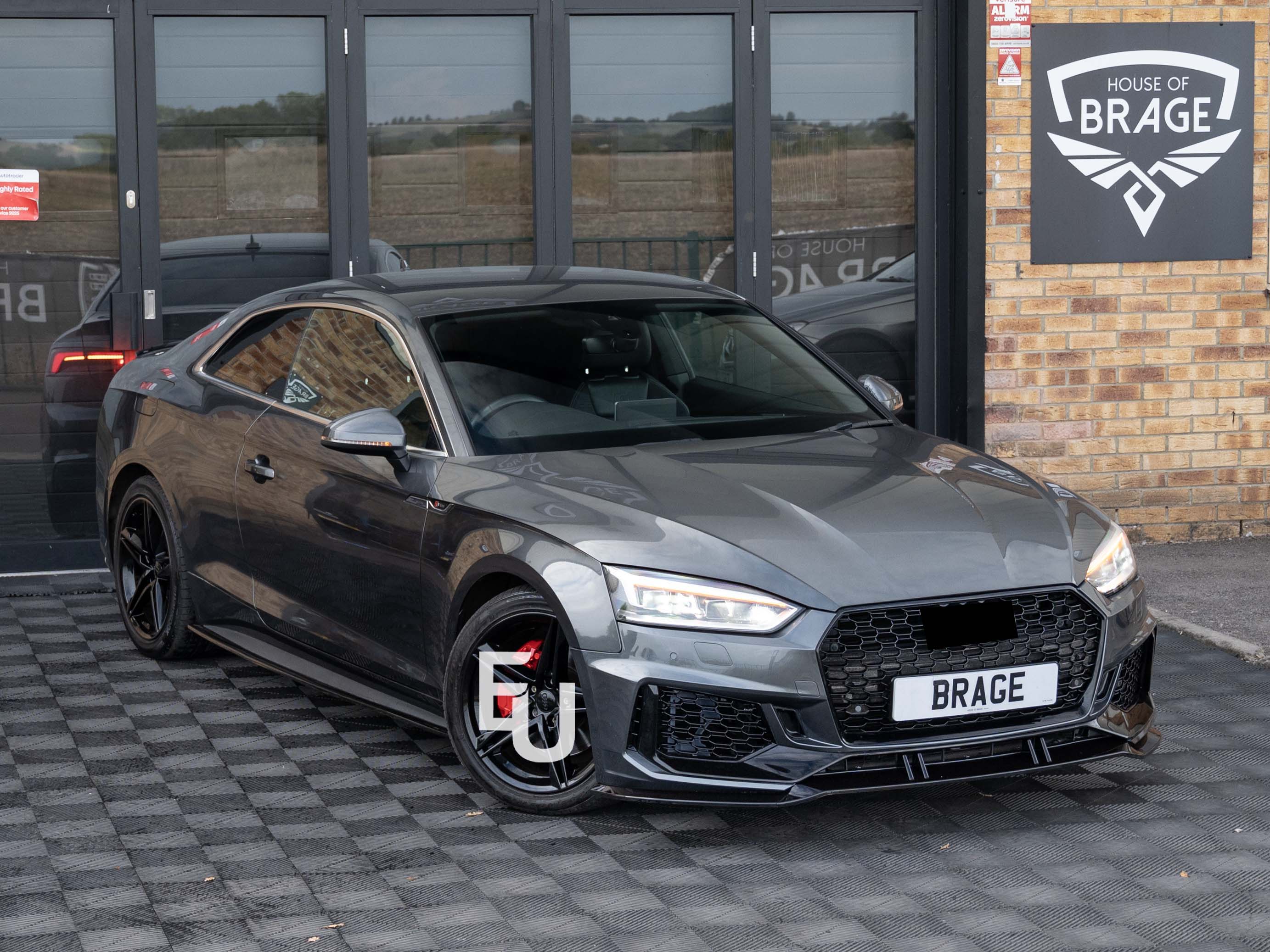 RS5 LOOK FRONT SPLITTER BUMPER BODY KIT GRILLE FOR AUDI A5 S5 B9 8W 2017-2020