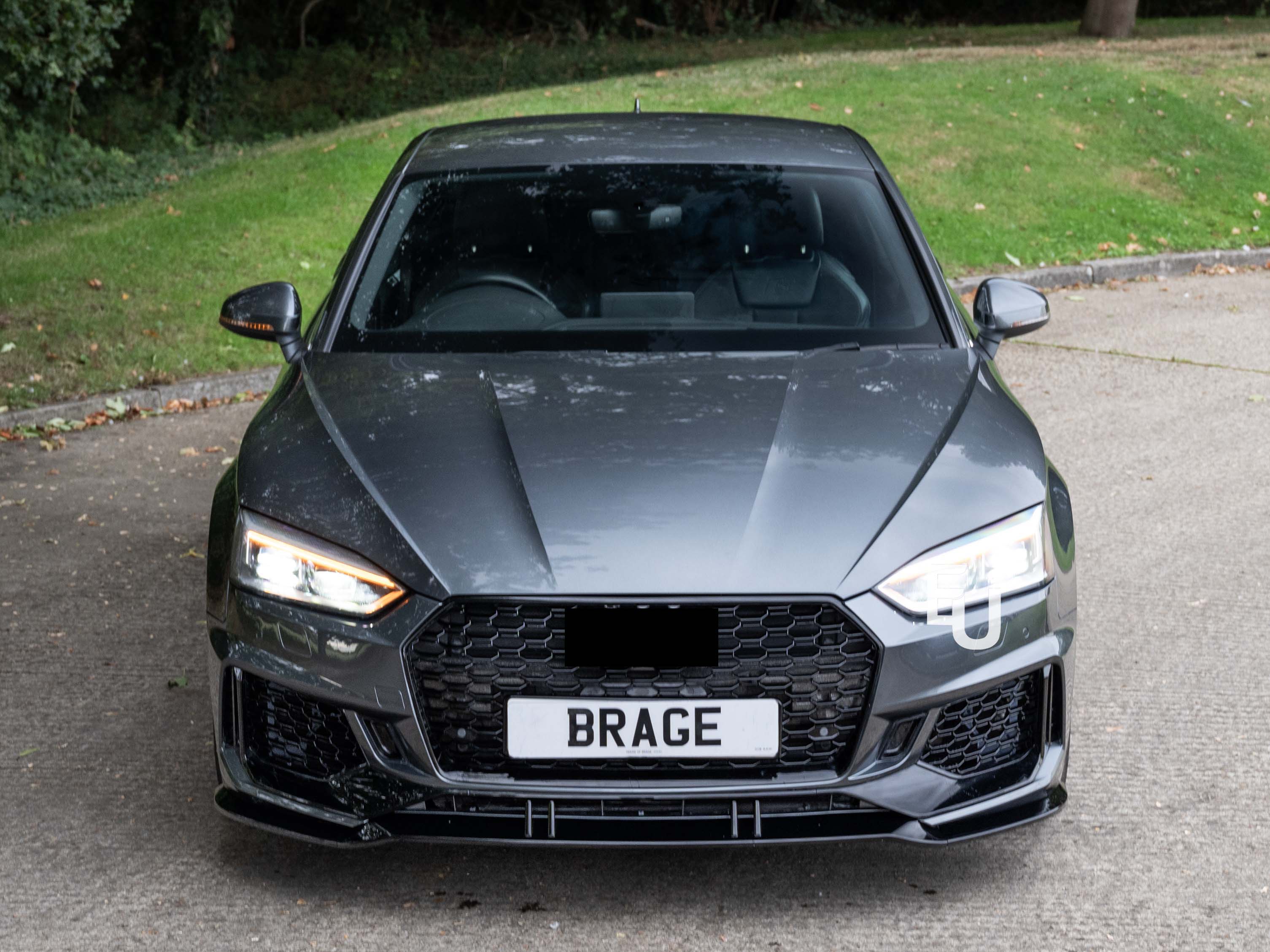 RS5 LOOK FRONT SPLITTER BUMPER BODY KIT GRILLE FOR AUDI A5 S5 B9 8W 2017-2020