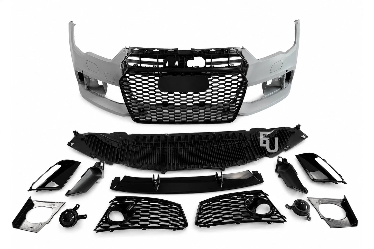 RS7 LOOK FRONT BUMPER CONVERSION KIT FOR AUDI A7 S7 C7.5 15-18 GRILLE W/SPLITTER