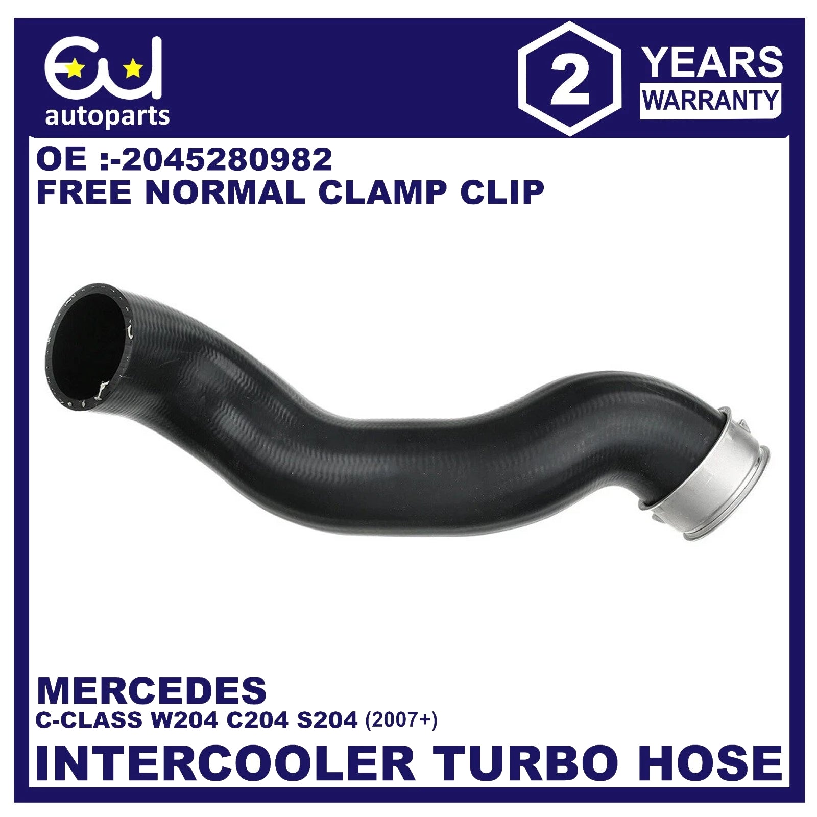 INTERCOOLER TURBO HOSE PIPE FOR MERCEDES BENZ C CLASS W204 S204 C204 200 220 CDI