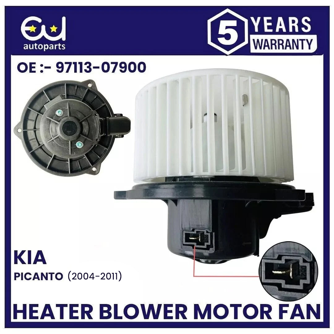 HEATER FAN BLOWER MOTOR ASSEMBLY FOR KIA PICANTO MK1 1.0 1.1 CRDI 2004-2011