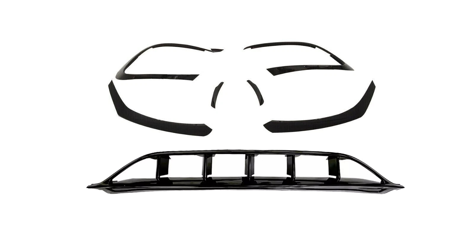 FOR MERCEDES CLA W117 C117 AIR KNIFE SPLITTER AERO KIT REAR DIFFUSER BODYKIT
