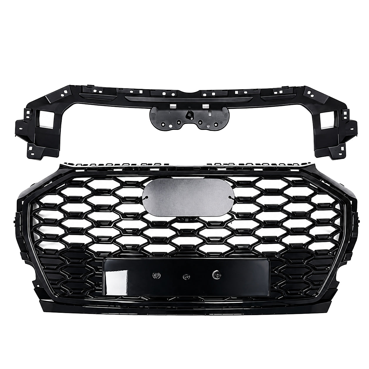 RSQ5 STYLE FRONT HONEYCOMB GRILLE BLACK FOR AUDI Q5 FY 2021-2024 FACELIFT