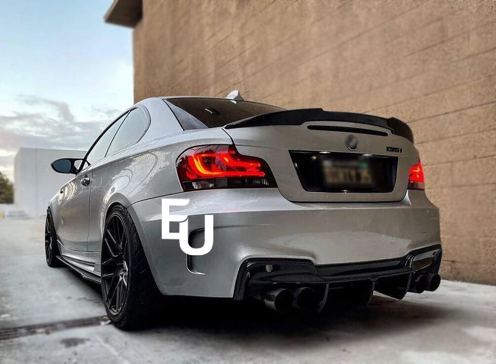 REAR TRUNK BOOT SPOILER M4 STYLE FOR BMW 1 SERIES E82 2007-2013 GLOSS BLACK