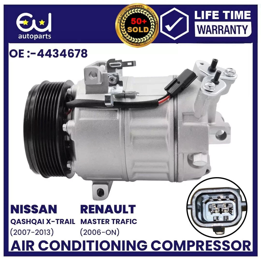 AIR CON AC COMPRESSOR FOR OPEL VAUXHALL VIVARO MOVANO NISSAN RENAULT TRAFIC MK2
