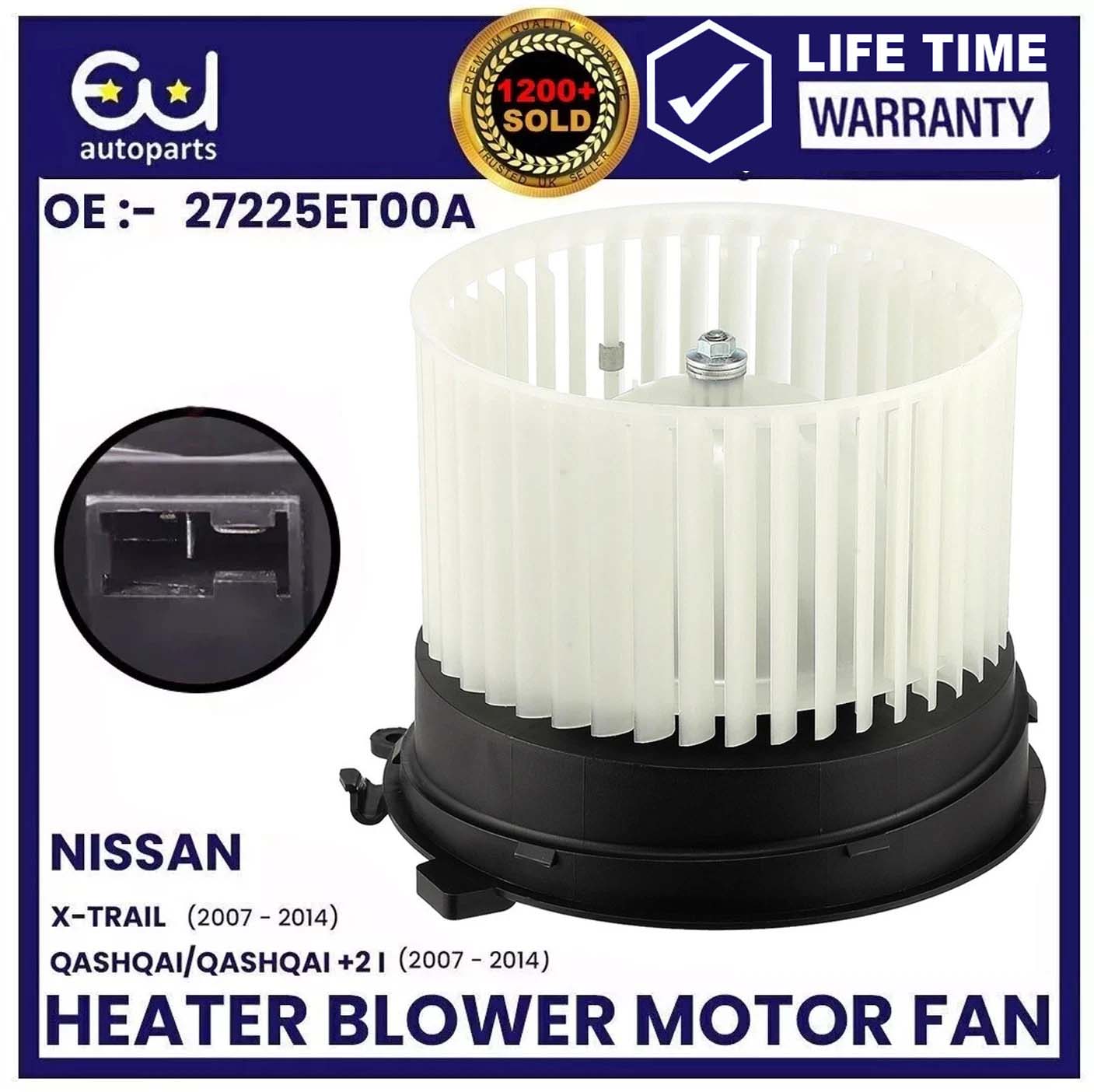 NEW HEATER BLOWER MOTOR FAN FOR NISSAN QASHQAI NISSAN X-TRAIL MK2 T31 2007-13