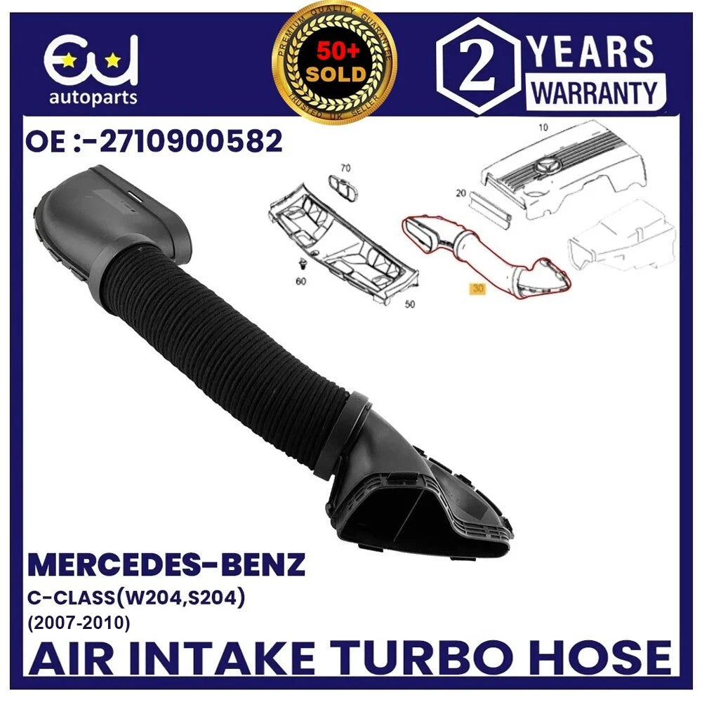 FOR MERCEDES BENZ C CLASS W204 C180 AIR INTAKE HOSE PIPE FILTER A2710900582