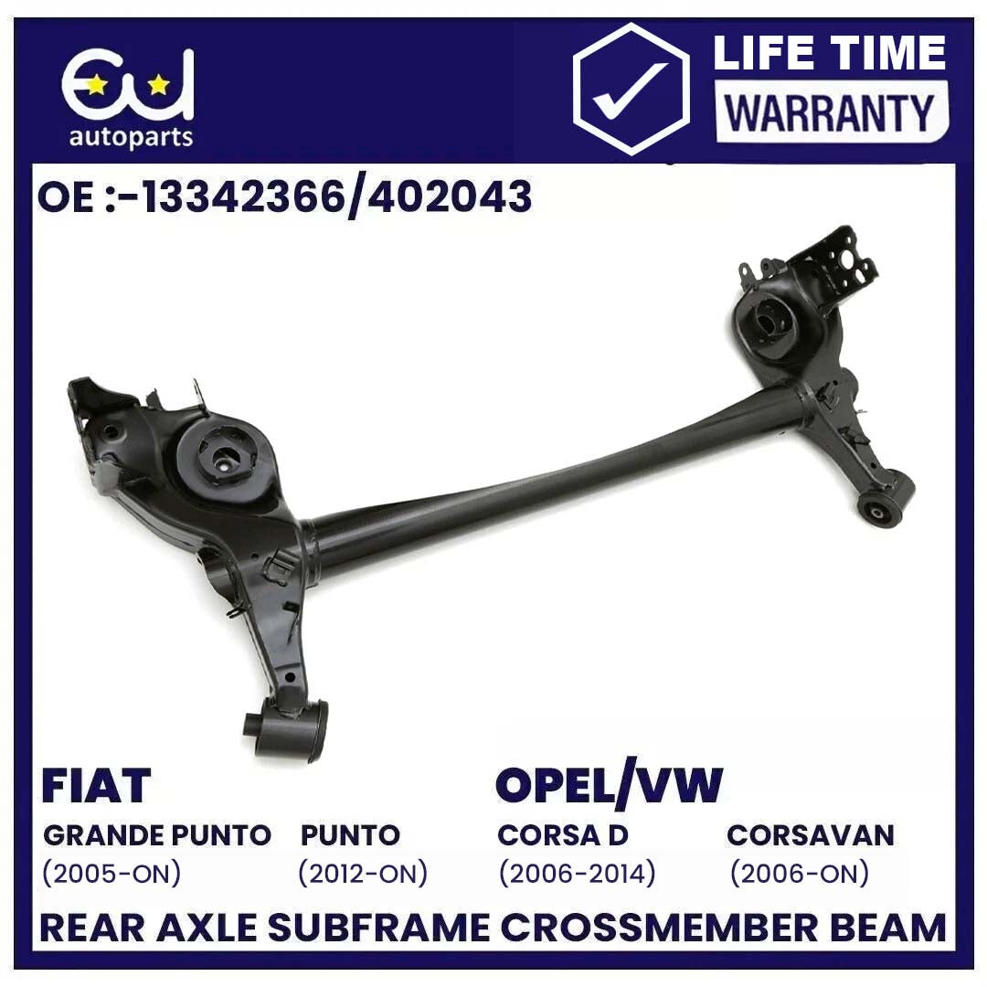 FOR FIAT GRANDE PUNTO 05-ON VAUXHALL CORSA D MK3 06-14 REAR AXLE SUBFRAME BEAM