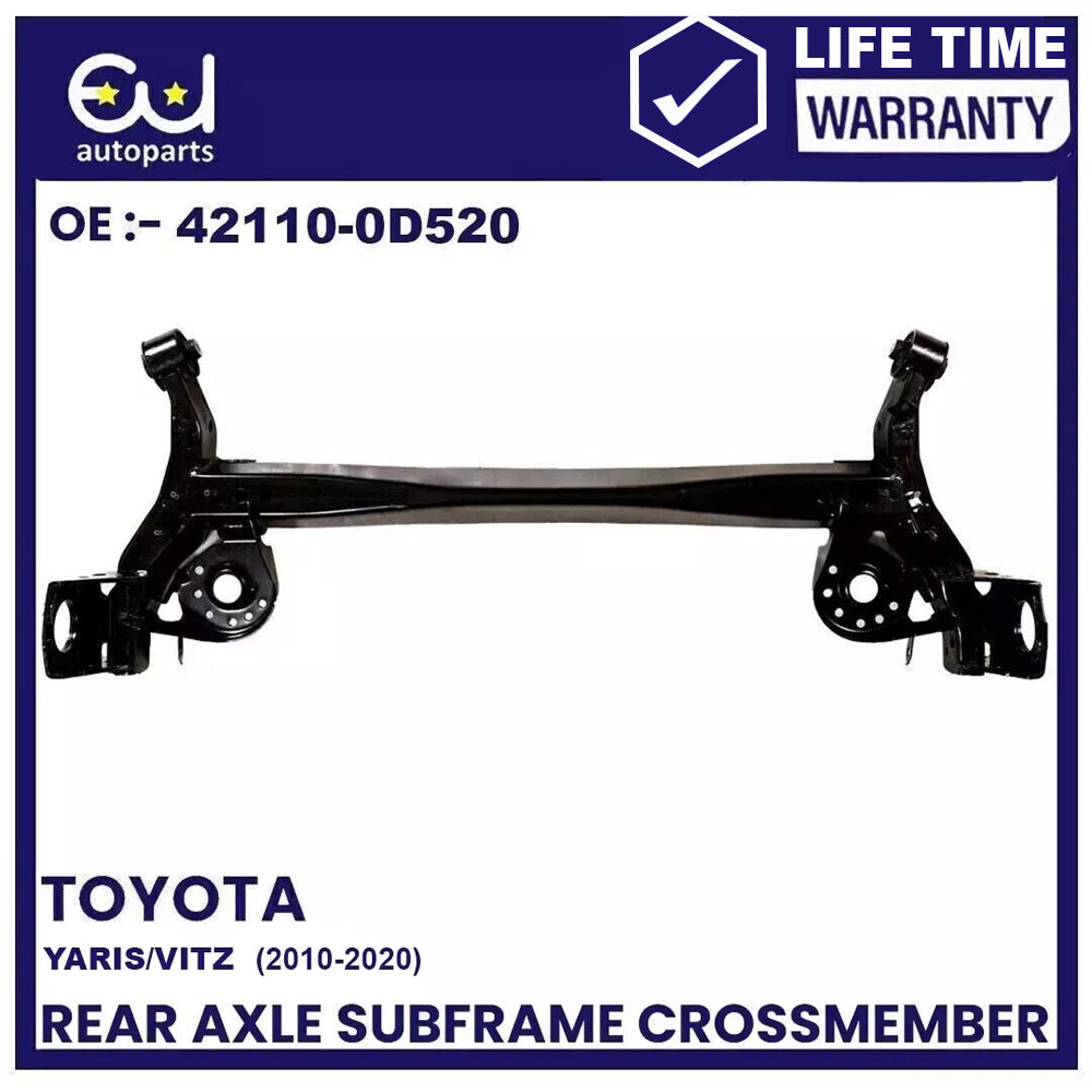 REAR AXLE SUBFRAME CROSSMEMBER FOR TOYOTA YARIS VITZ P13 2010-2020 (DRUM BRAKES)