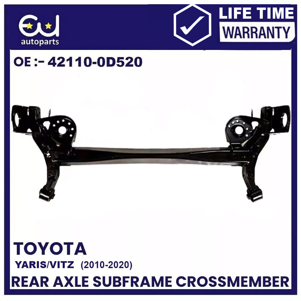 REAR AXLE SUBFRAME CROSSMEMBER FOR TOYOTA YARIS VITZ P13 2010-2020 (DRUM BRAKES)