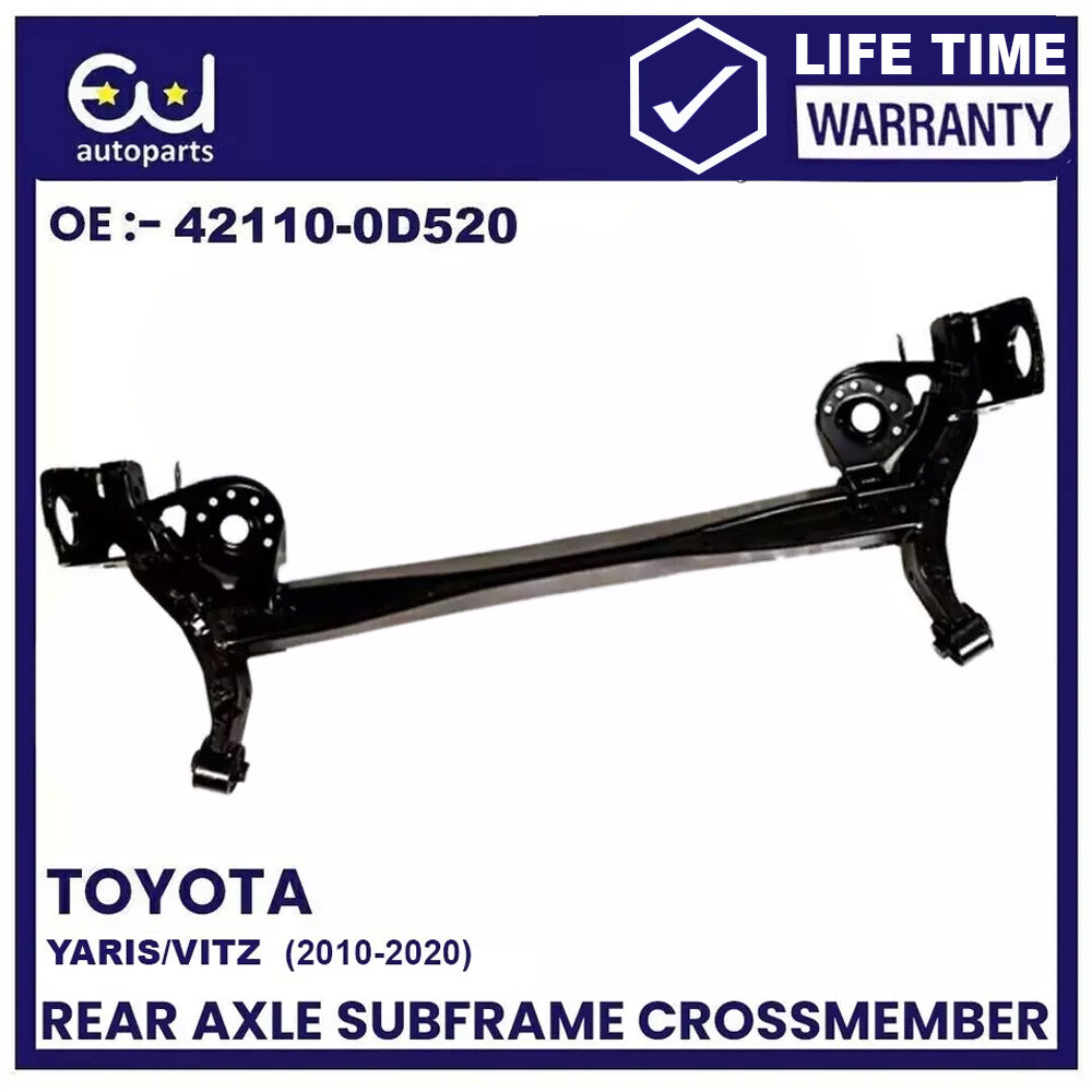 REAR AXLE SUBFRAME CROSSMEMBER FOR TOYOTA YARIS VITZ P13 2010-2020 (DRUM BRAKES)