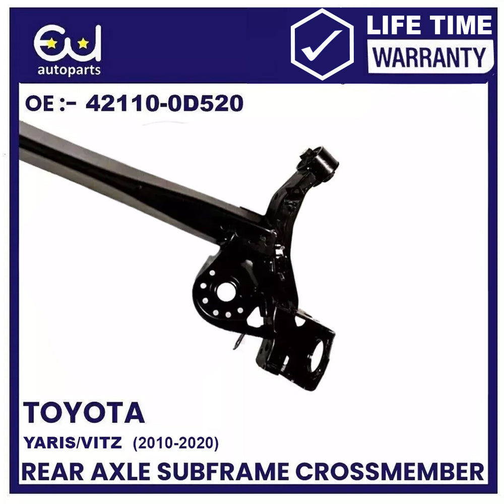 REAR AXLE SUBFRAME CROSSMEMBER FOR TOYOTA YARIS VITZ P13 2010-2020 (DRUM BRAKES)