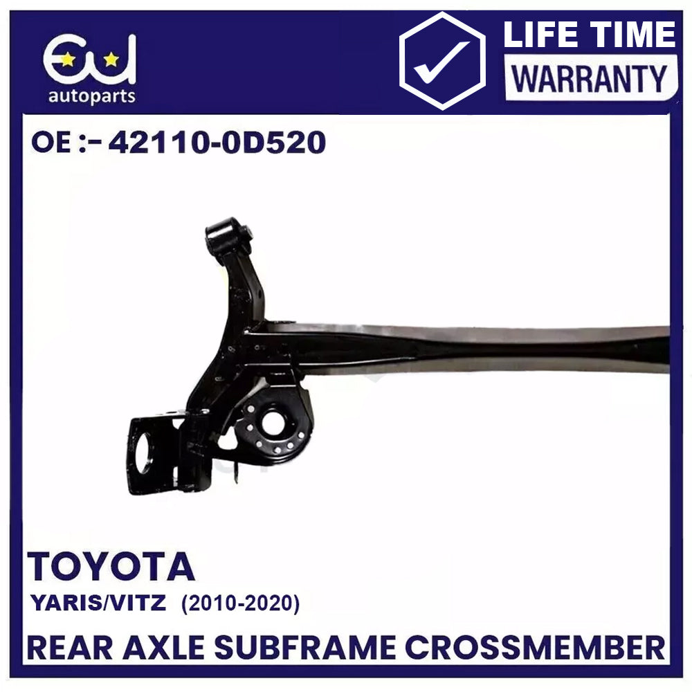 REAR AXLE SUBFRAME CROSSMEMBER FOR TOYOTA YARIS VITZ P13 2010-2020 (DRUM BRAKES)