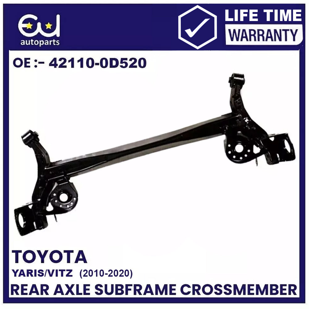 REAR AXLE SUBFRAME CROSSMEMBER FOR TOYOTA YARIS VITZ P13 2010-2020 (DRUM BRAKES)
