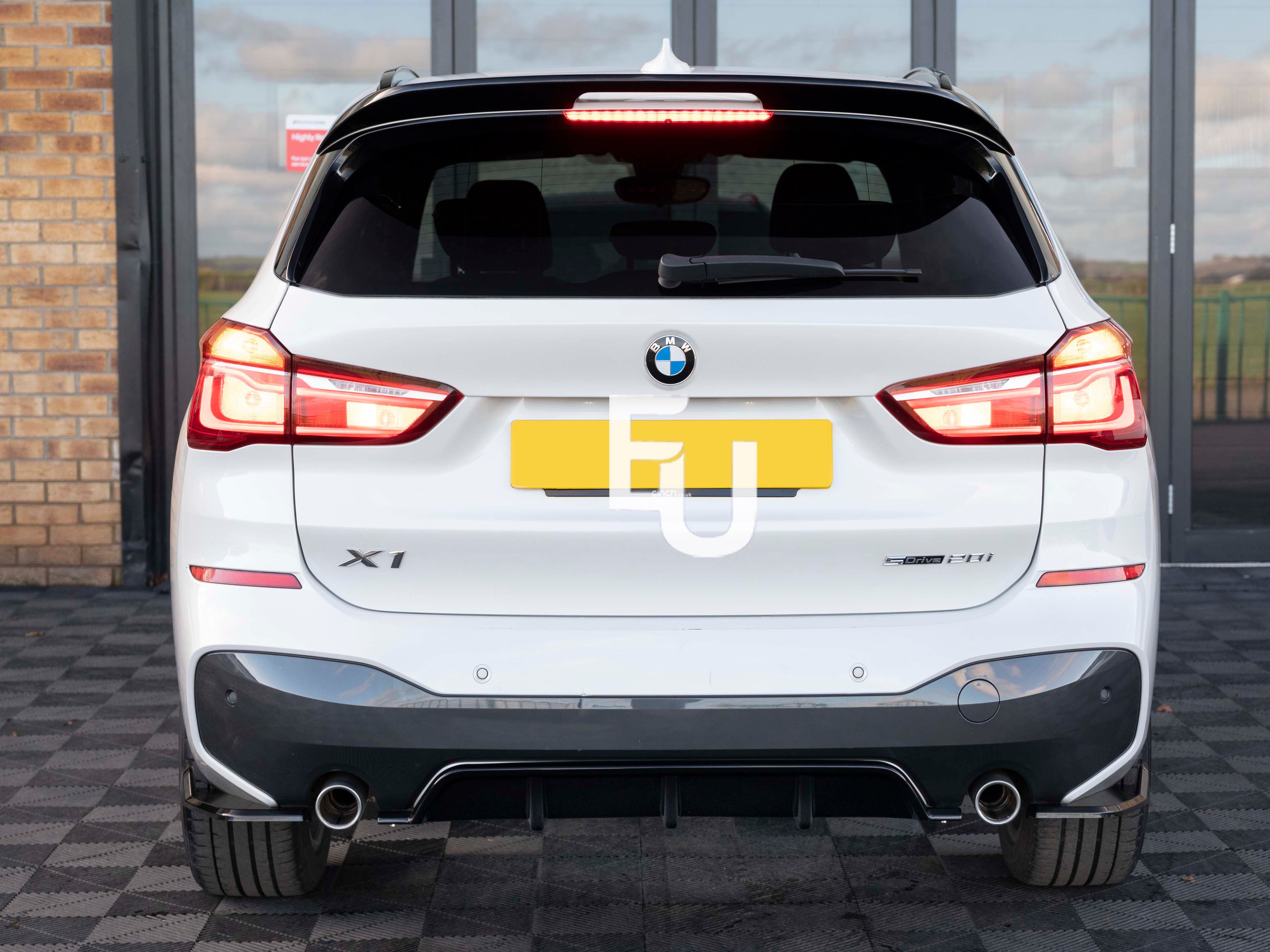 REAR BUMPER DIFFUSER SPOILER LIP FOR BMW X1 F48 2016-2022 M SPORT GLOSS BLACK