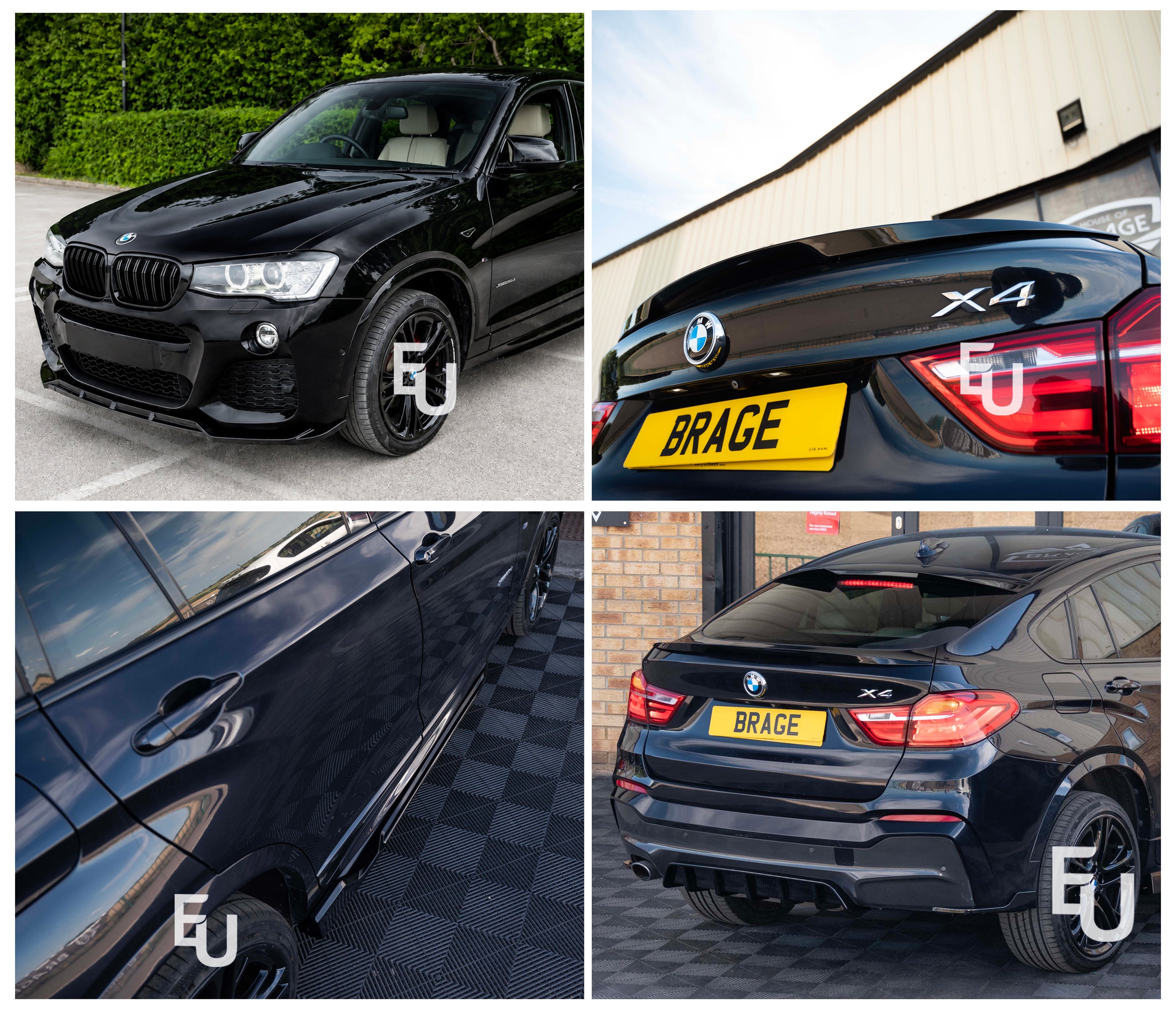 BODY KIT FOR BMW X4 F26 M SPORT REAR DIFFUSER FRONT SPLITTER BODYKIT 2014-2018