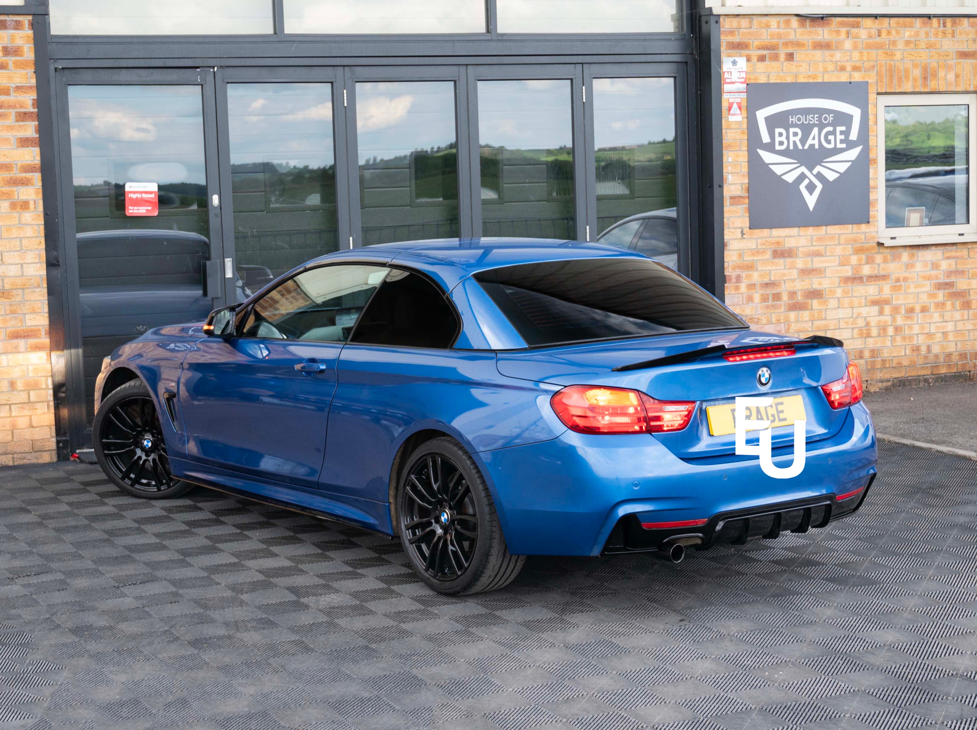 FOR BMW 4 SERIES F33 F83 M4 V STYLE REAR TRUNK BOOT LIP SPOILER 13+ GLOSS BLACK