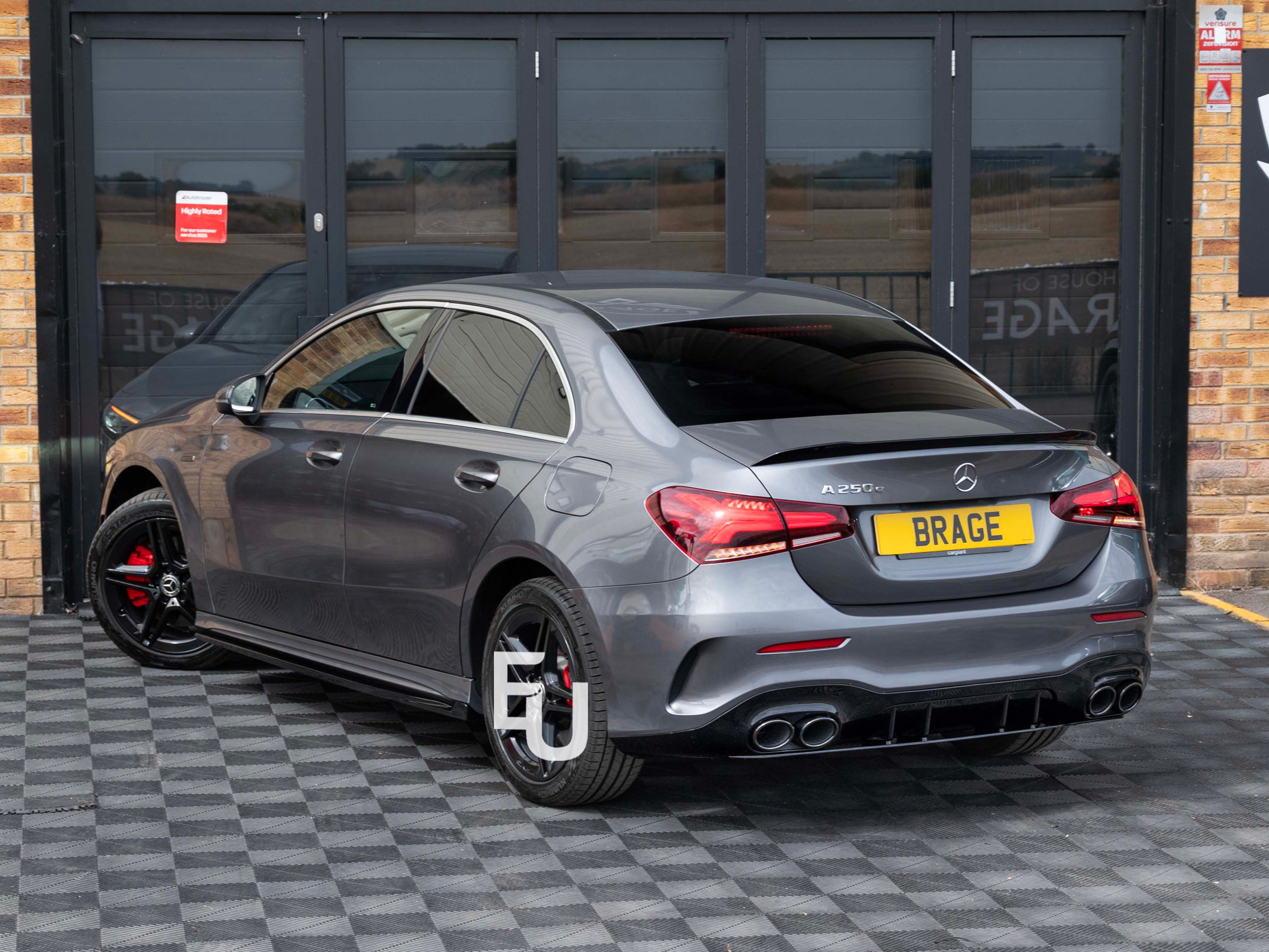 FOR MERCEDES BENZ A CLASS V177 SALOON A35 GLOSS BLACK REAR BOOT SPOILER LIP