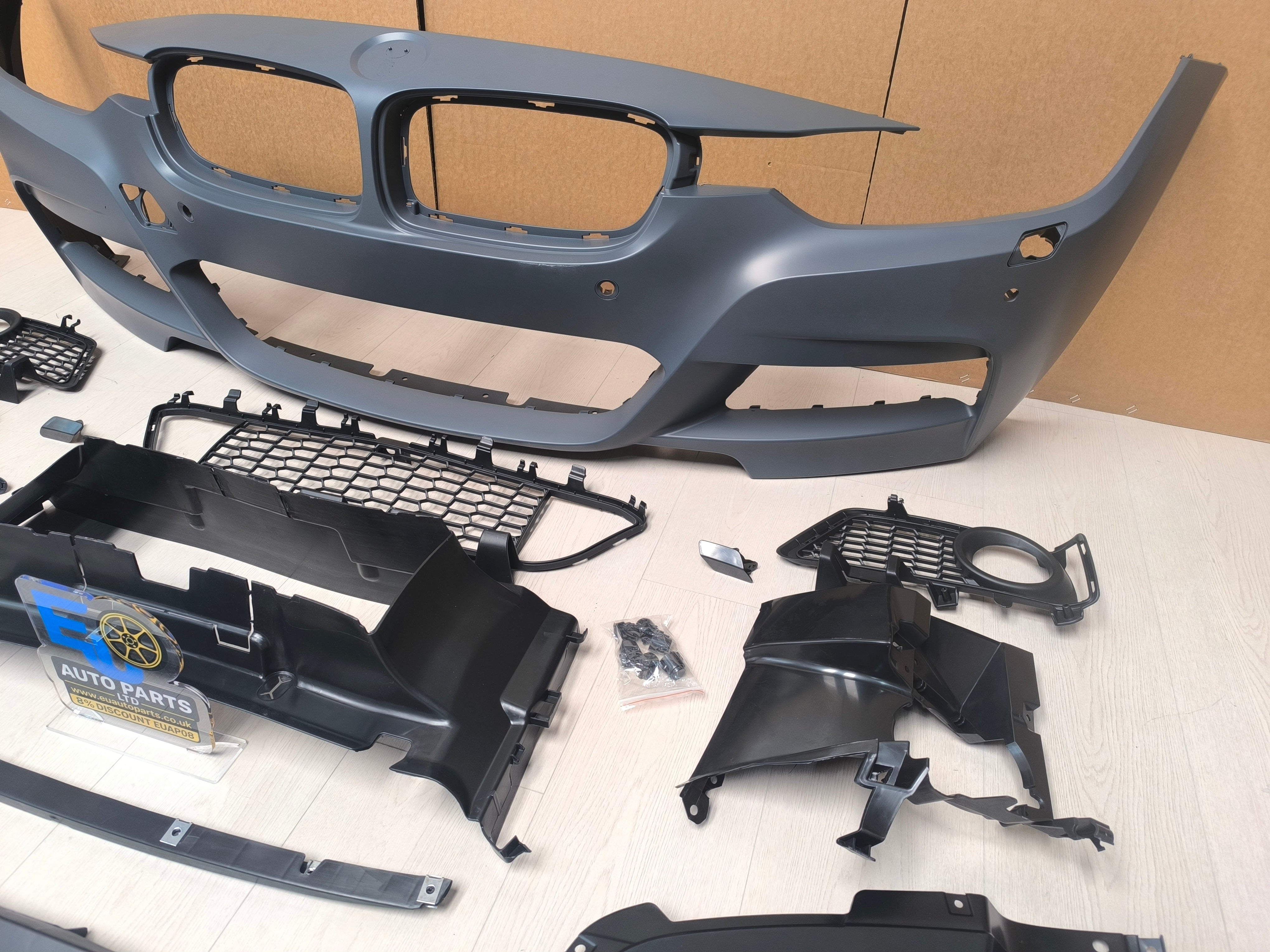 FOR BMW 3 SERIES F30 F31 M SPORT LOOK FRONT BUMPER BODYKIT W/PDC GRILL 2015-2019