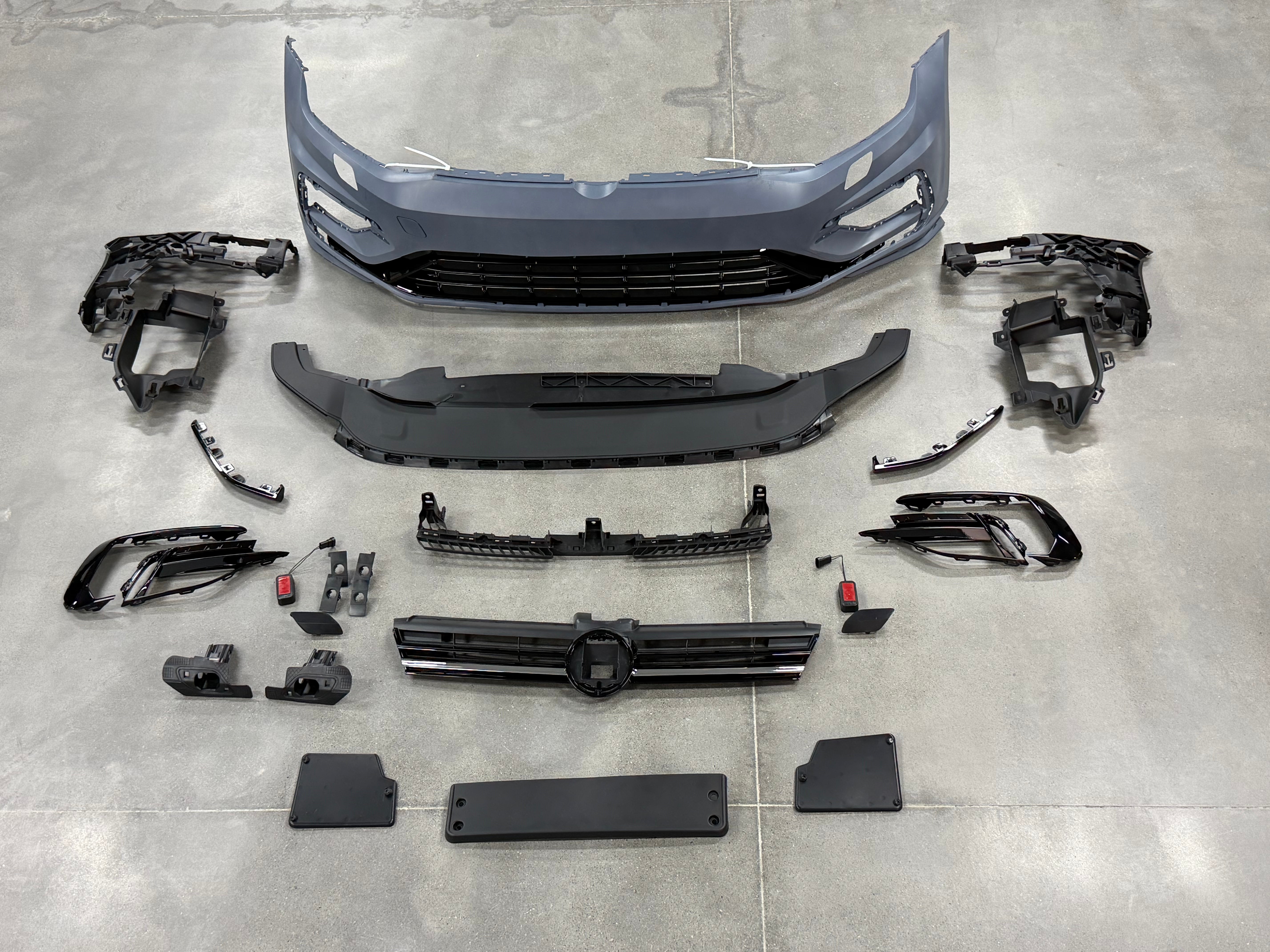 FRONT BUMPER BODY KIT MK7.5 GOLF R LOOK PRIMED FOR VW GOLF MK7 2013-2016
