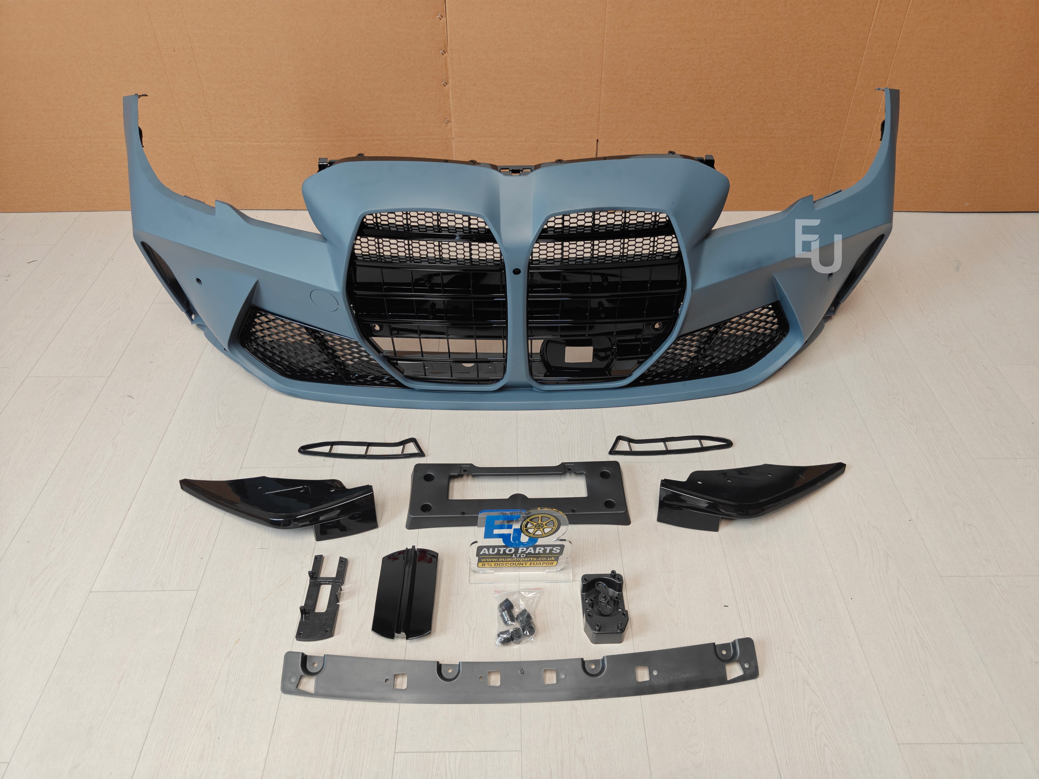 FOR BMW 3 SERIES 2019-2021 G20 G28 UPGRADE TO M3 STYLE FRONT BUMPER KIT GRILLE