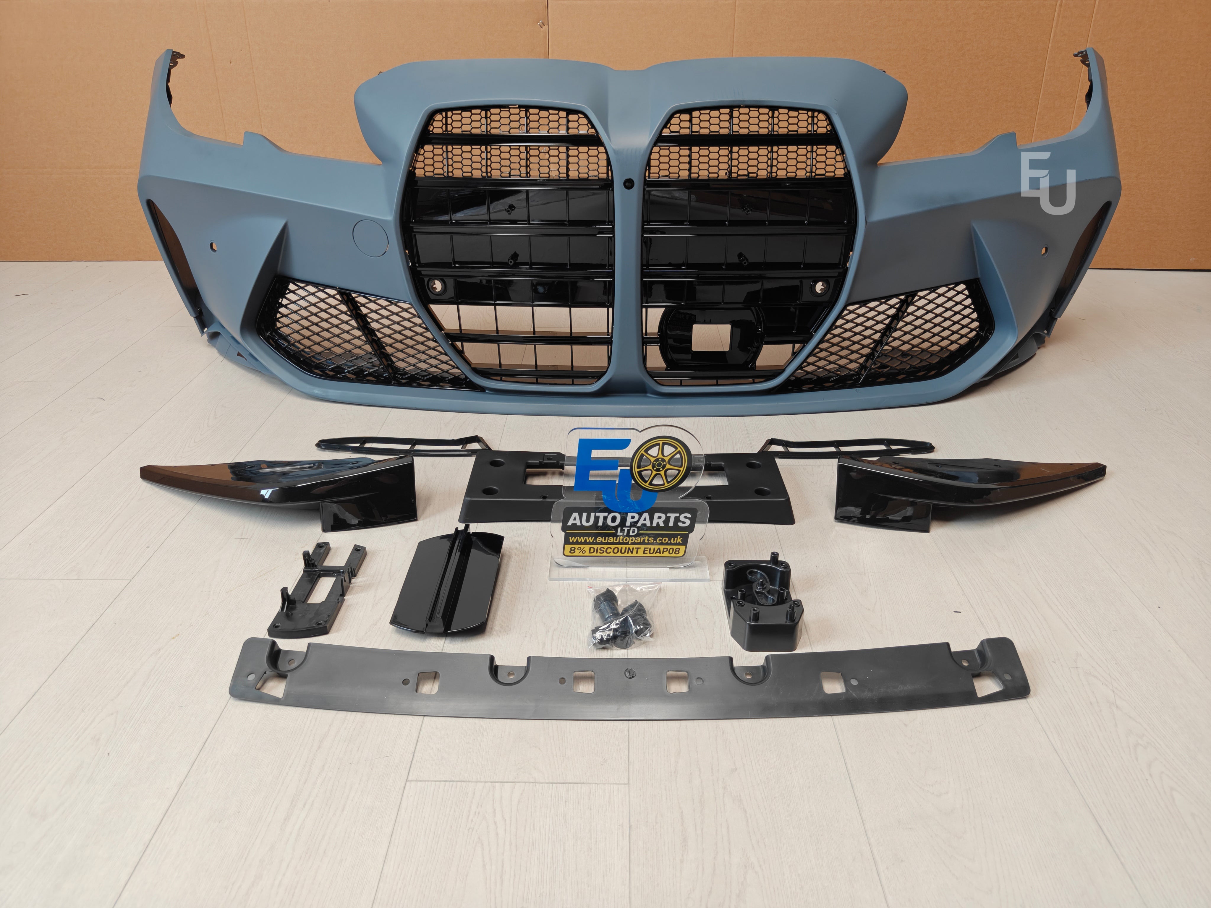 FOR BMW 3 SERIES 2019-2021 G20 G28 UPGRADE TO M3 STYLE FRONT BUMPER KIT GRILLE