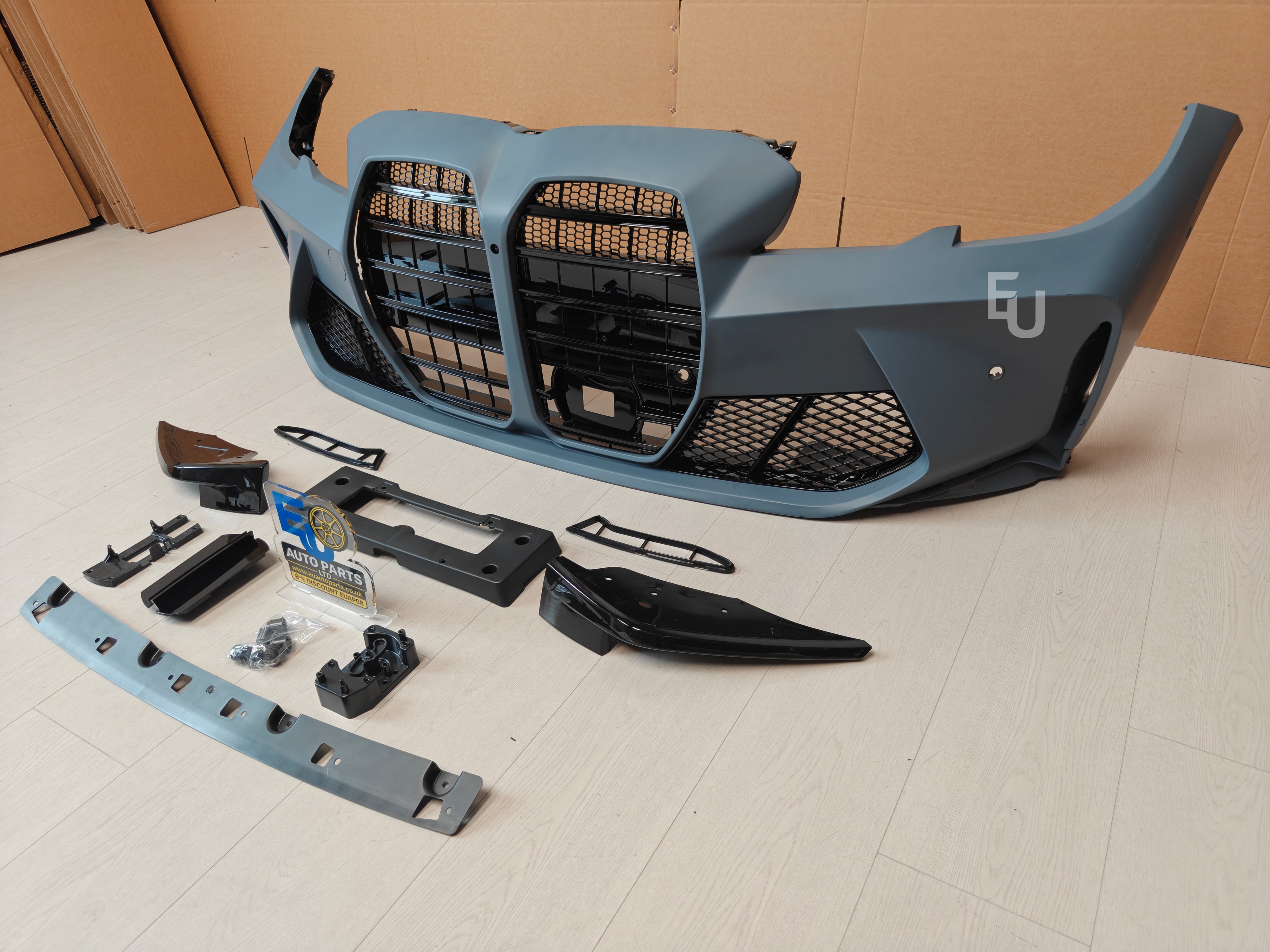 FOR BMW 3 SERIES 2019-2021 G20 G28 UPGRADE TO M3 STYLE FRONT BUMPER KIT GRILLE