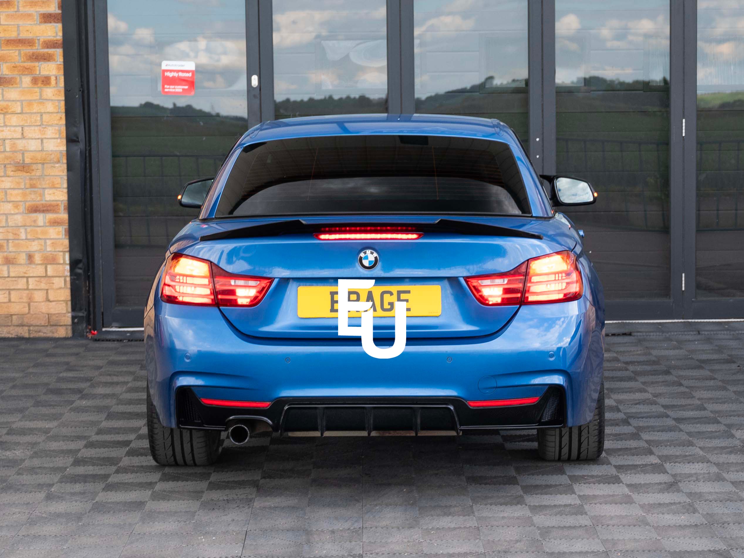 FOR BMW 4 SERIES F33 F83 M4 V STYLE REAR TRUNK BOOT LIP SPOILER 13+ GLOSS BLACK