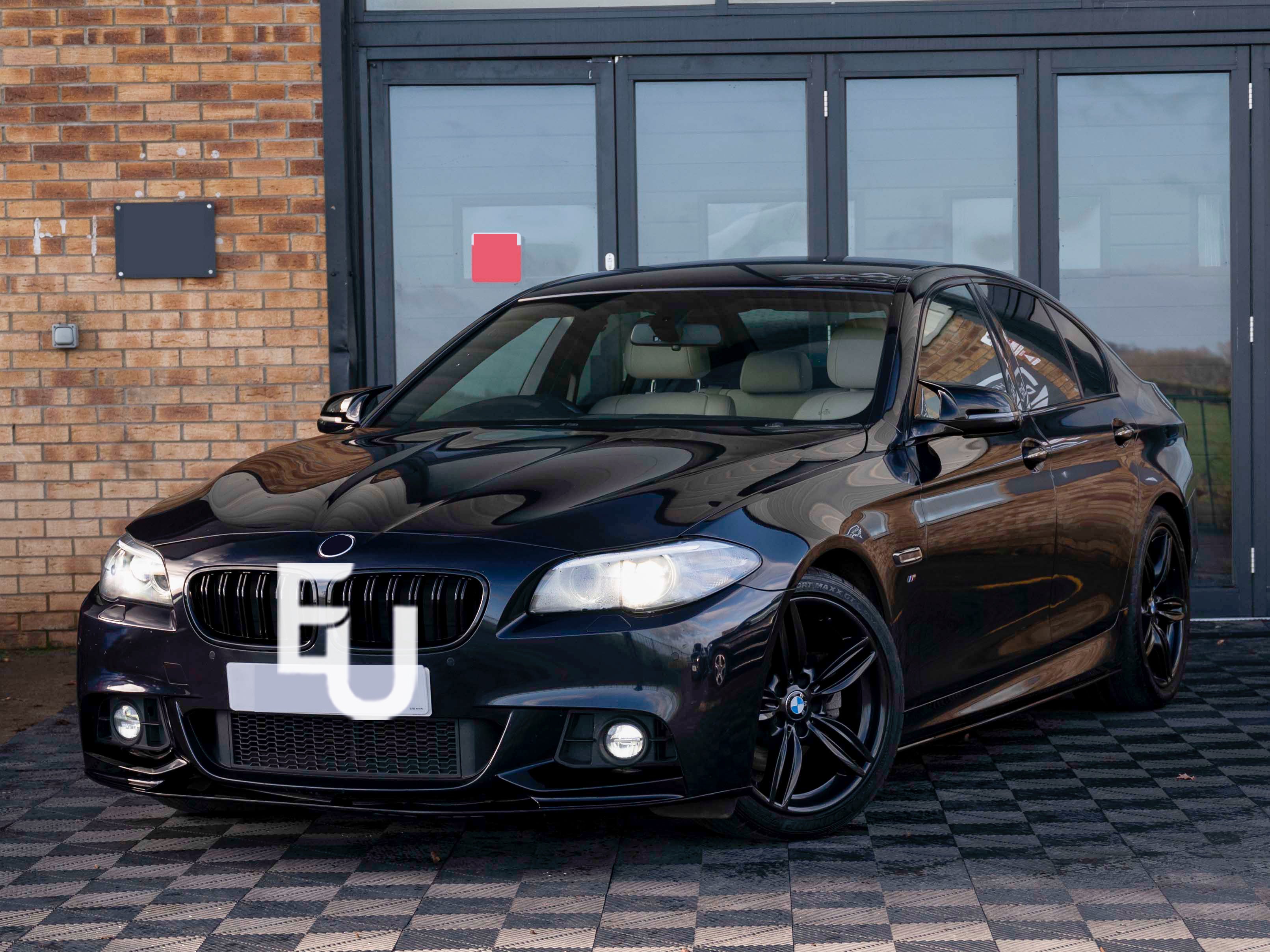 FOR BMW 5 SERIES F11 F10 M SPORT FRONT BUMPER SPLITTER LIP SPOILER GLOSS BLACK
