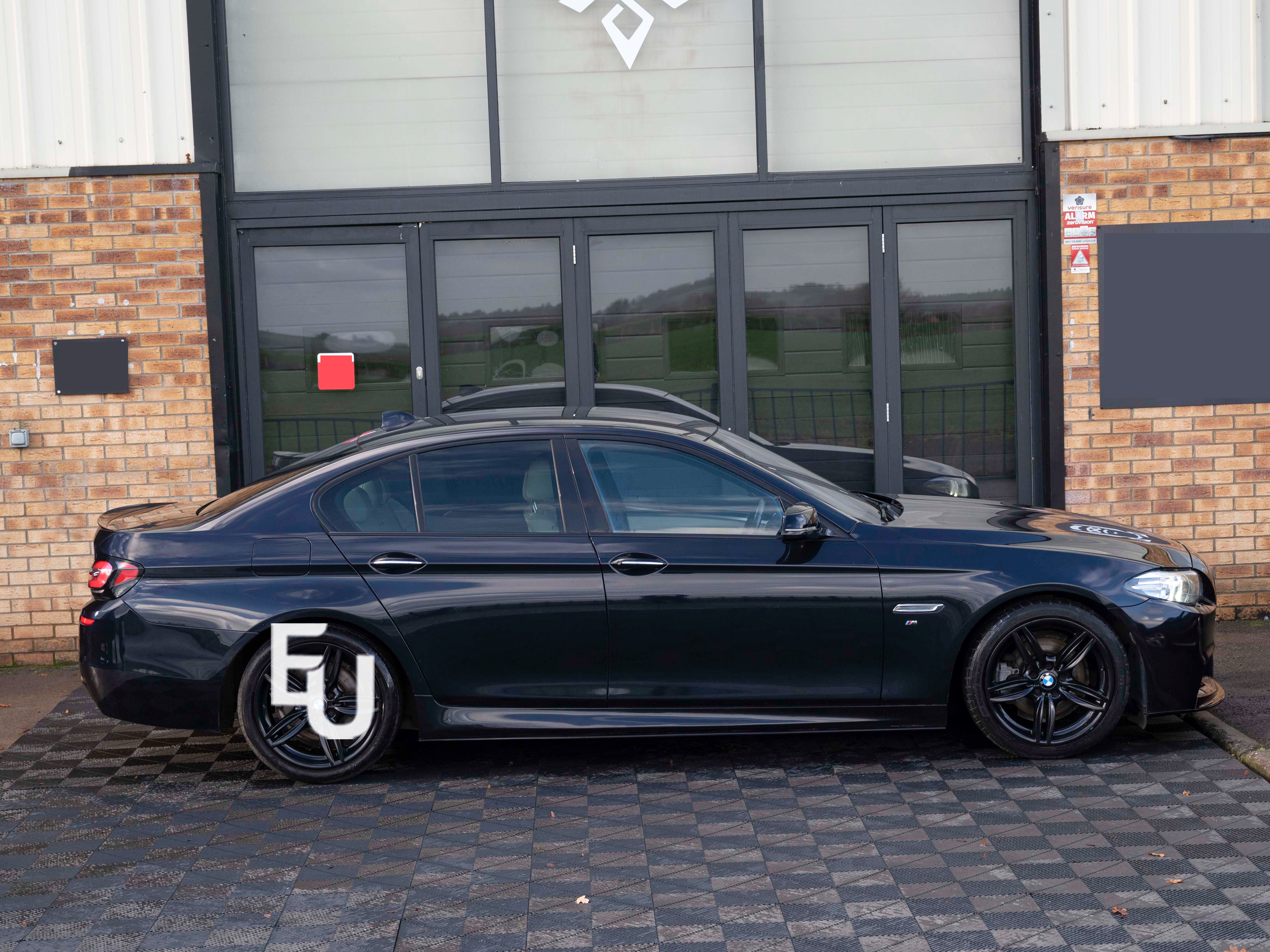 FOR BMW 5 SERIES F10 F11 MP STYLE SIDE SKIRTS EXTENSION BLADES GLOSS BLACK 10-16