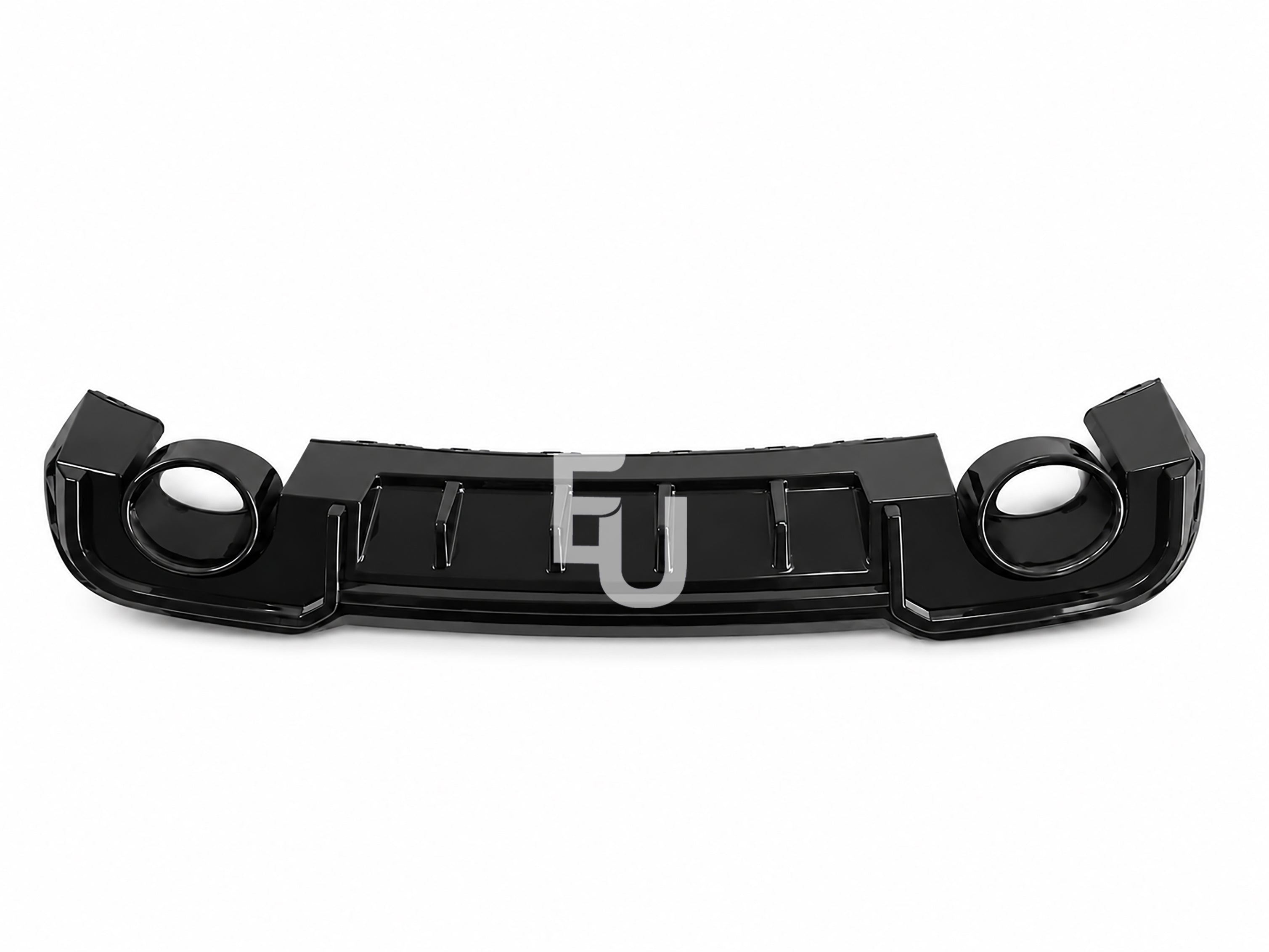 FOR AUDI A3 S-LINE 8V HATCHBACK RS3 LOOK REAR DIFFUSER WITH TAILPIPE BLACK 16-20