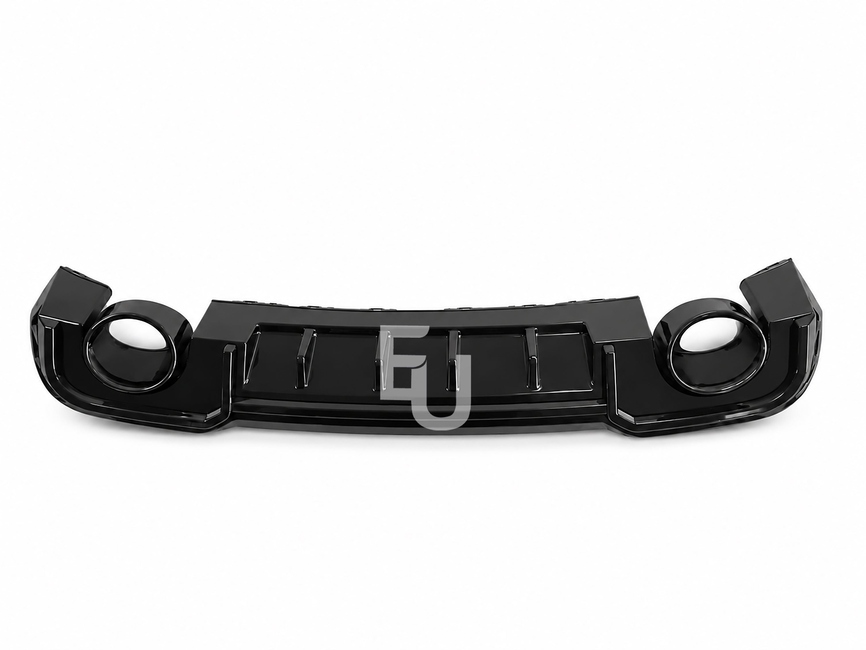 FOR AUDI A3 S-LINE 8V SEDAN RS3 LOOK REAR BUMPER DIFFUSER W/TAILPIPE BLACK 16-20