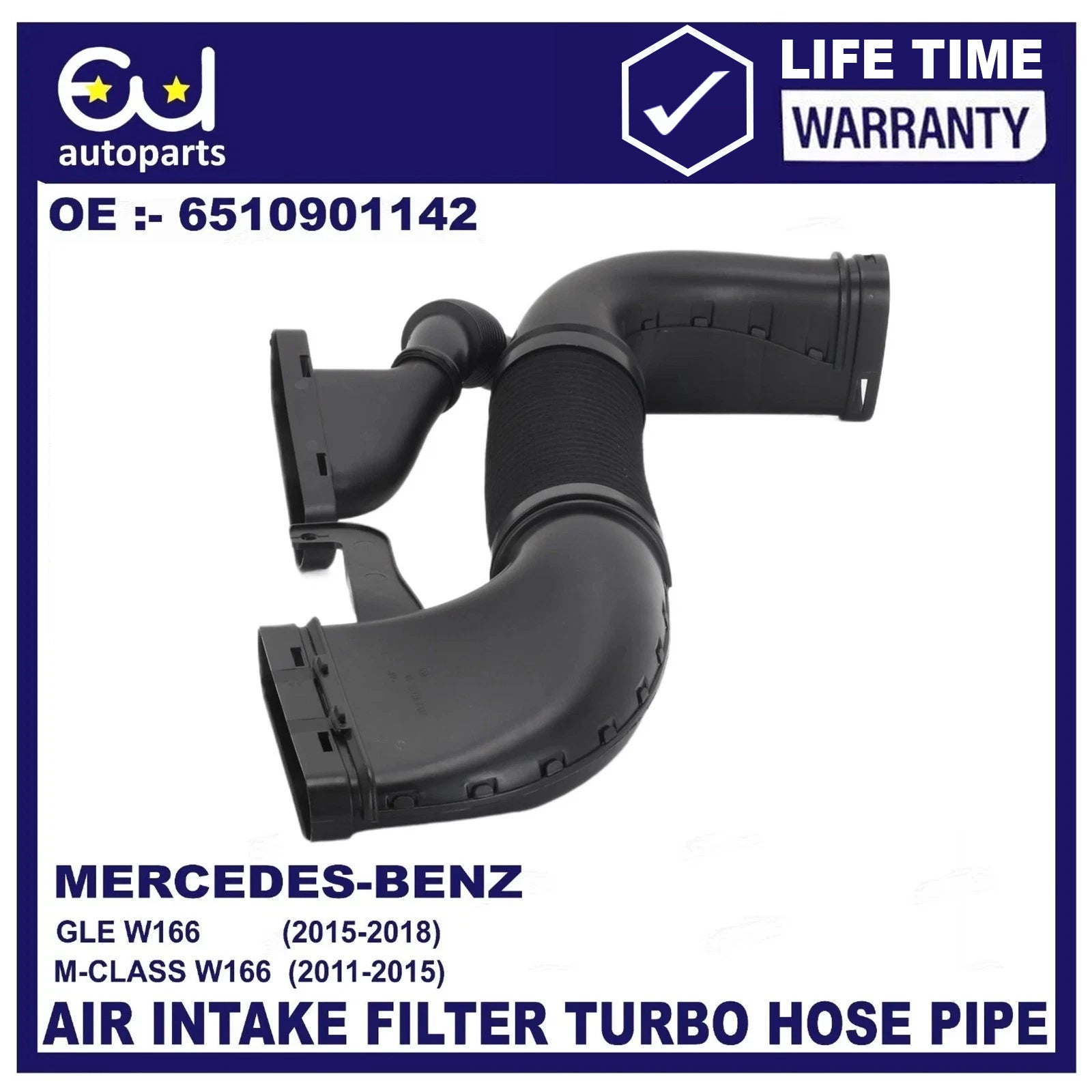 AIR INTAKE FILTER TUBE 6510901142 FOR MERCEDES BENZ ML/GLE 250 CDI/D 4MATIC W166