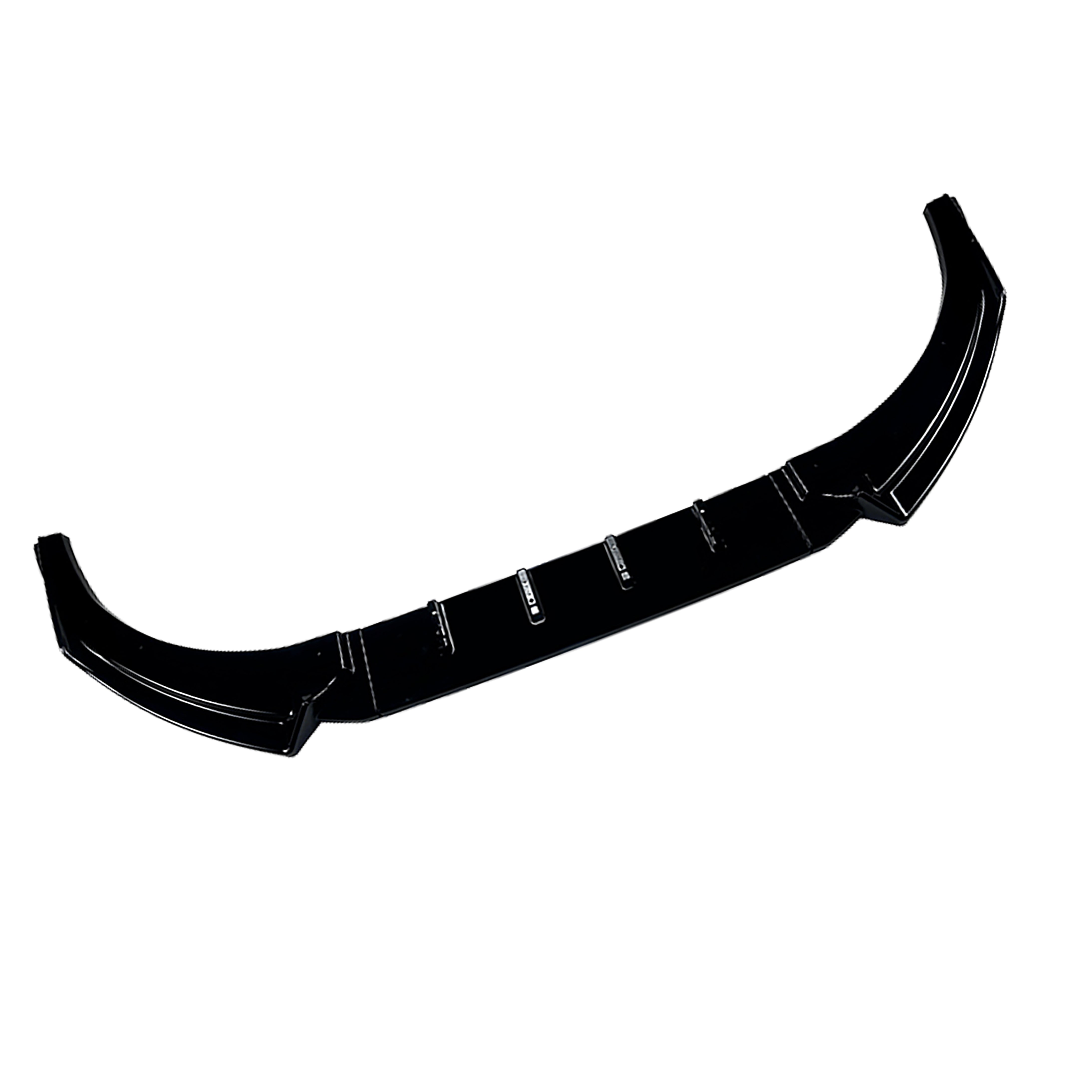 FOR VW POLO MK4 9N3 GLOSS BLACK FRONT SPLITTER LIP SPOILER BODYKIT LCI 2005-2009