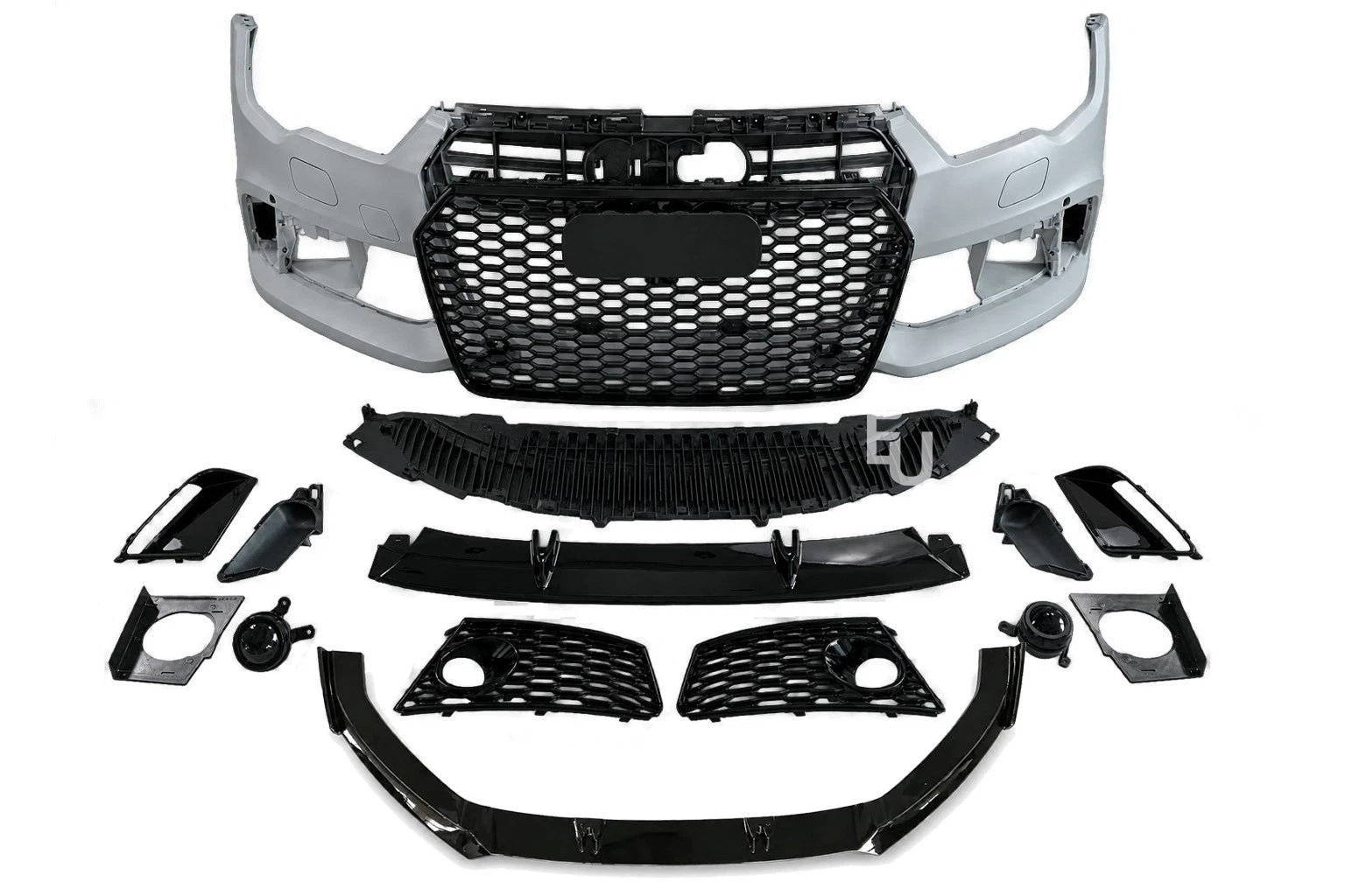 RS7 LOOK FRONT BUMPER CONVERSION KIT FOR AUDI A7 S7 C7.5 15-18 GRILLE W/SPLITTER