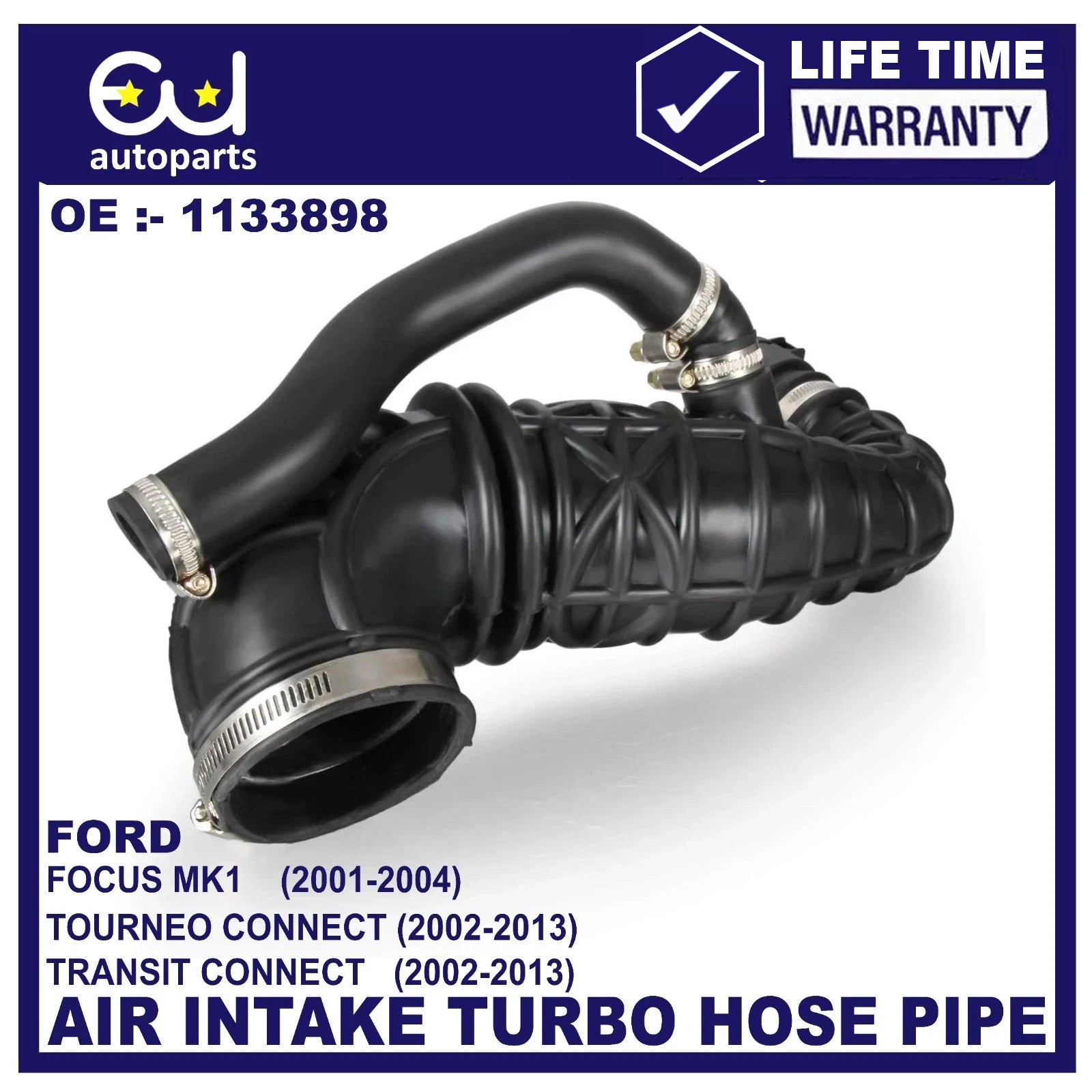 FOR FORD TRANSIT CONNECT TOURNEO 1.8 TDCI AIR FILTER BOX TOP INTAKE HOSE PIPE