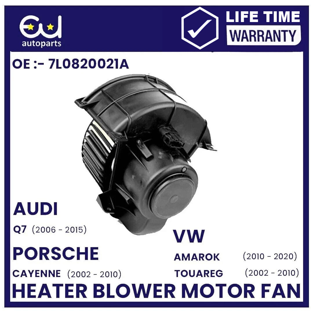 NEW HEATER BLOWER MOTOR FAN FOR PORSCHE CAYENNE AUDI Q7 4L2820021A 7L0820021A UK